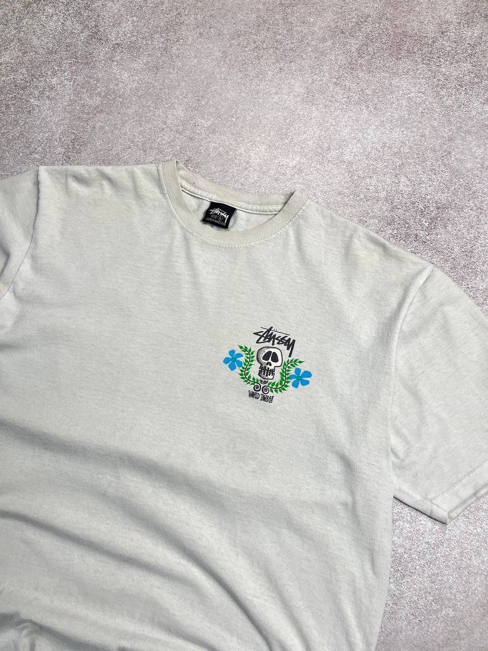 Other Vintage Stussy Shawn Stussy World Tribe Skull Boxy T-shirt L Size US L / EU 52-54 / 3 - 4 Thumbnail