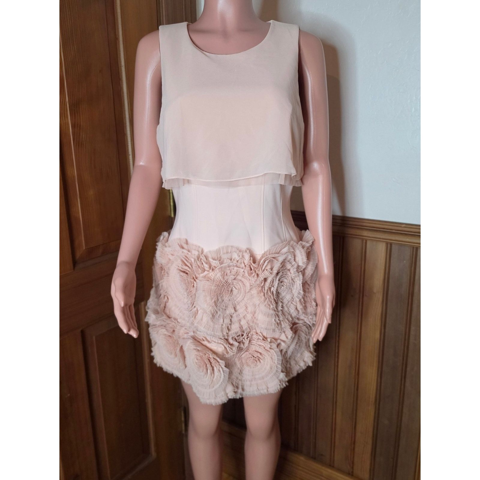 Bcbgmaxazria NWT BCBGMaxAzria Alia Blush Pink Dress 12 Size XL / US 12-14 / IT 48-50 - 2 Thumbnail