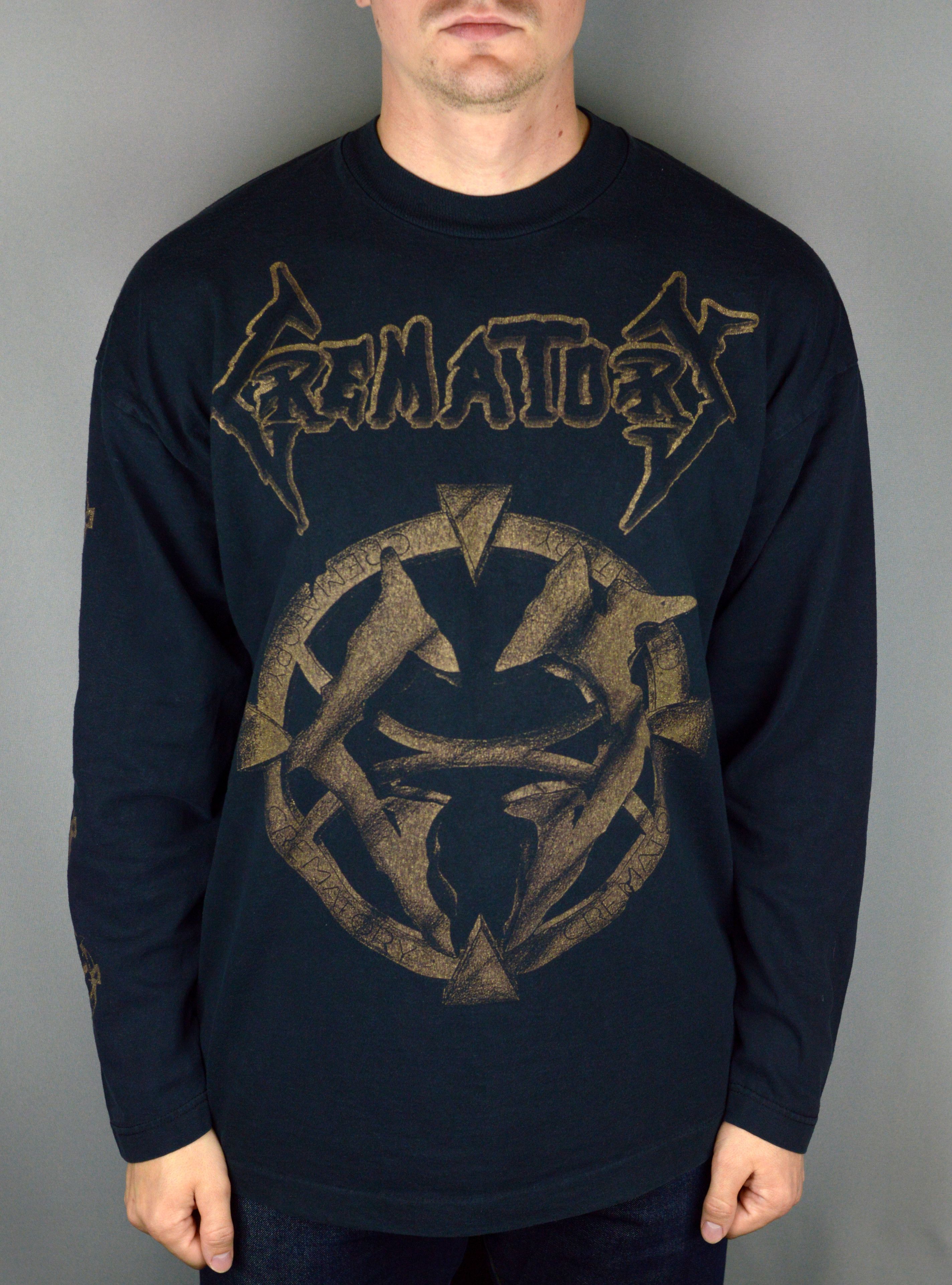 Band Tees × Vintage Vintage Crematory Gothic Metal 90s long sleeve