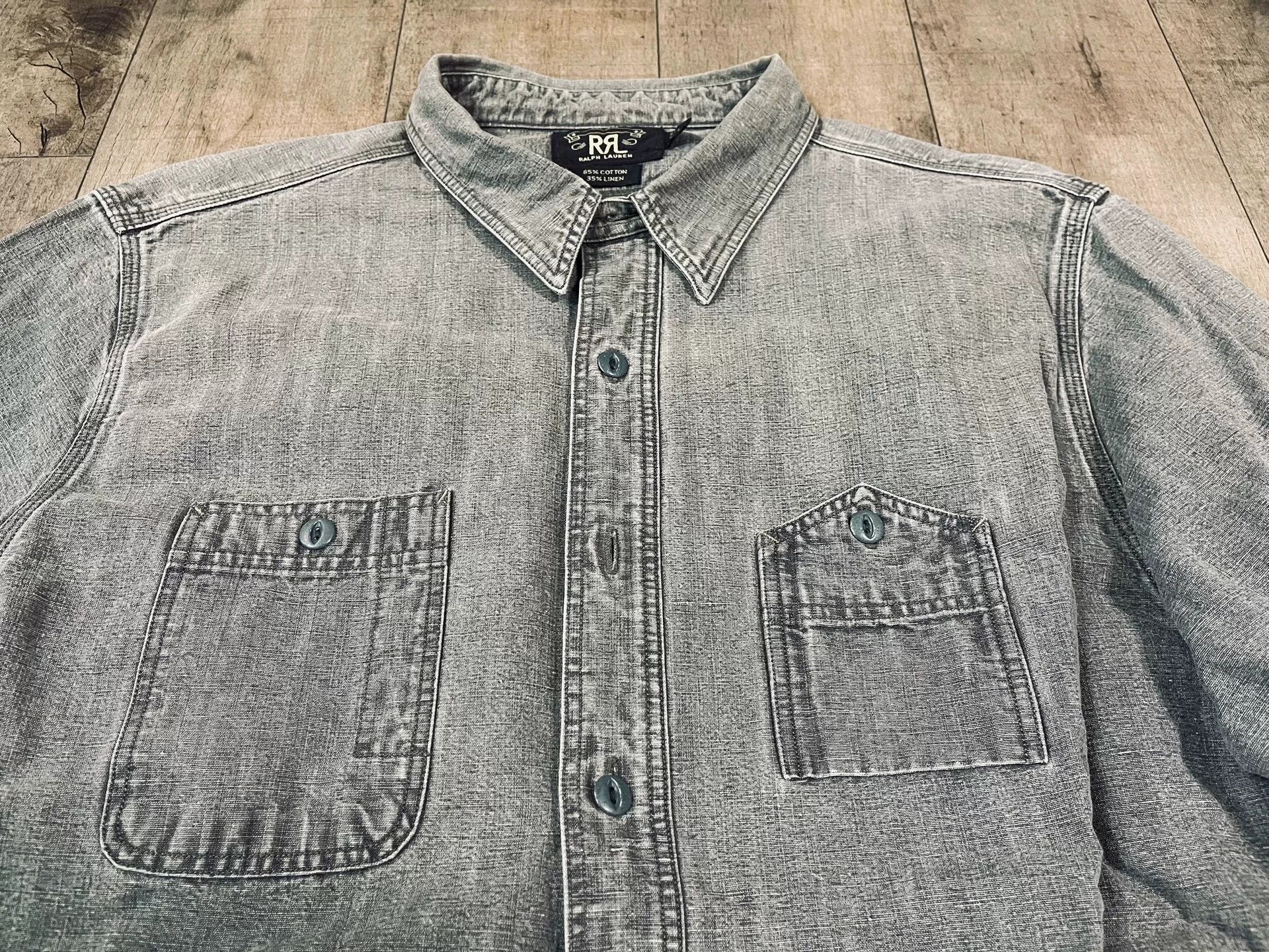 RRL Ralph Lauren RRL Workwear Denim Shirt Size US L / EU 52-54 / 3 - 1 Thumbnail