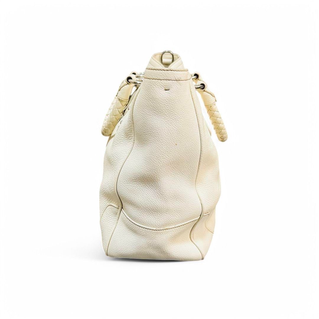 Prada Prada - Shoulder Bag Handbag White Nappa Leather Gold Size ONE SIZE - 4 Thumbnail