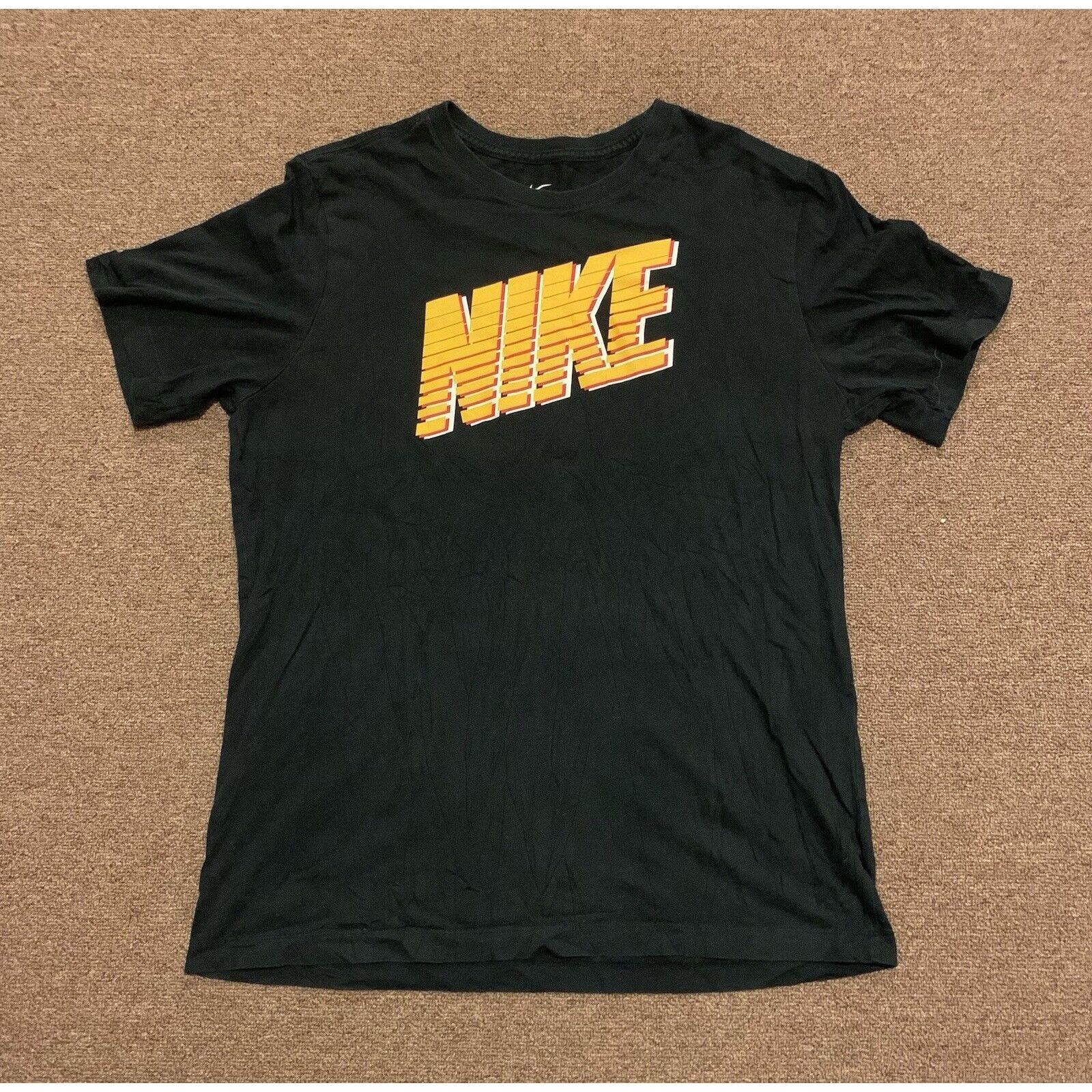 Nike Nike Tee Shirt Men’s L Black Cotton Logo Graphic Colorful Size US L / EU 52-54 / 3 - 1 Thumbnail