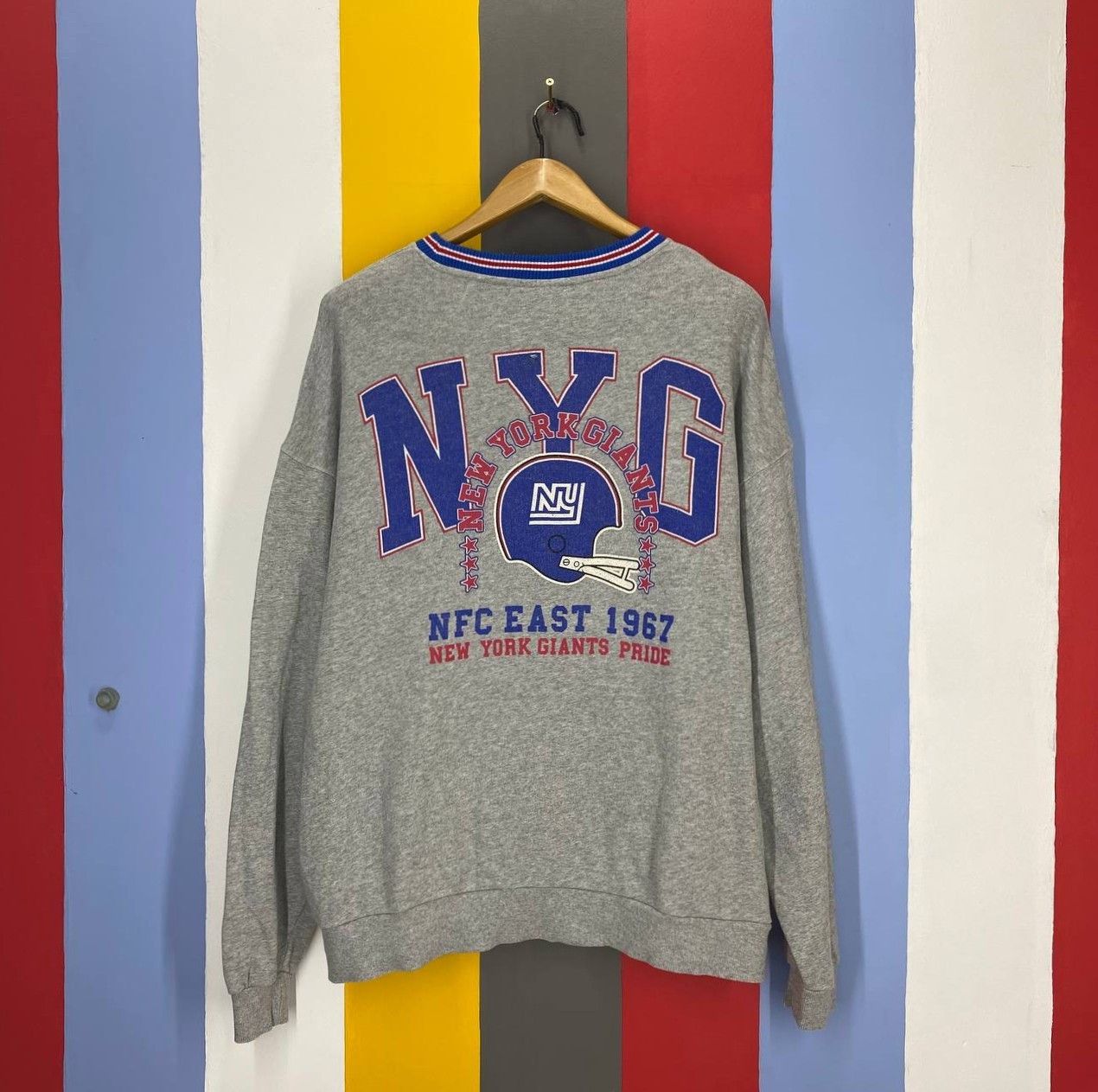 NFL NEW YORK GIANTS x RODEO CROWNS Sweatshirt #2235/22 Size US L / EU 52-54 / 3 - 1 Thumbnail