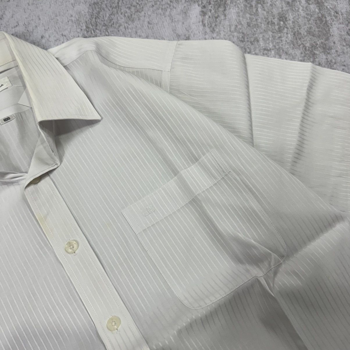 Balenciaga Balenciaga stripe white shirt Size US L / EU 52-54 / 3 - 4 Thumbnail