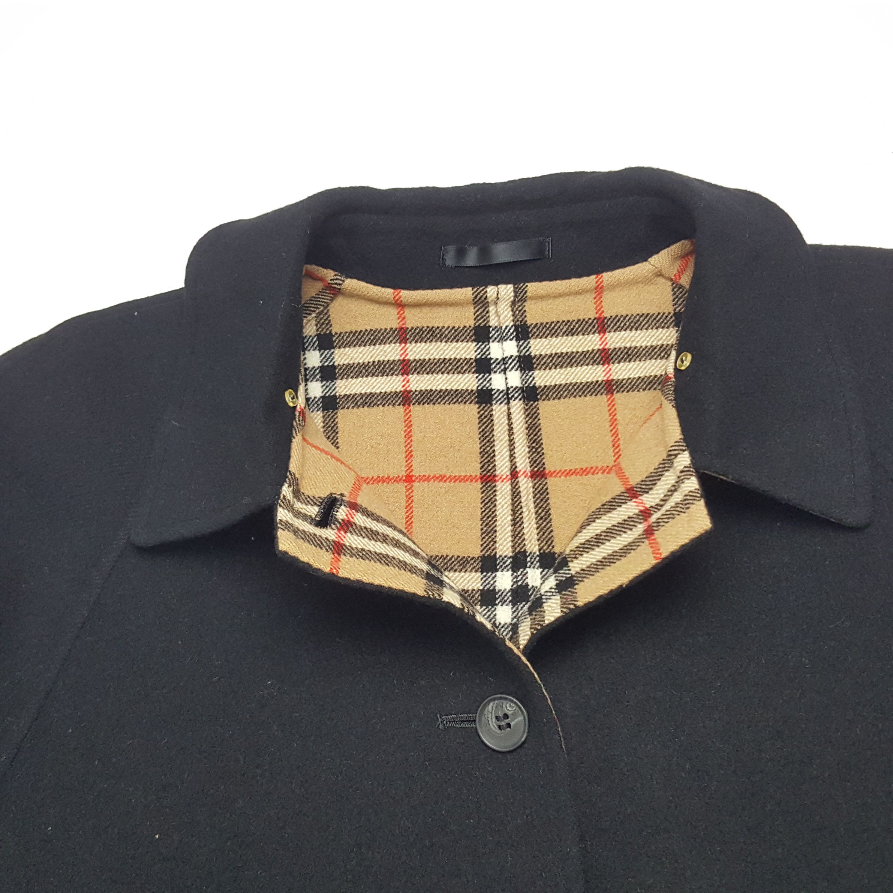 Burberry × Designer × Vintage Vintage Burberry London Custom Spell Out Wool Coat Jacket Size US M / EU 48-50 / 2 - 4 Thumbnail