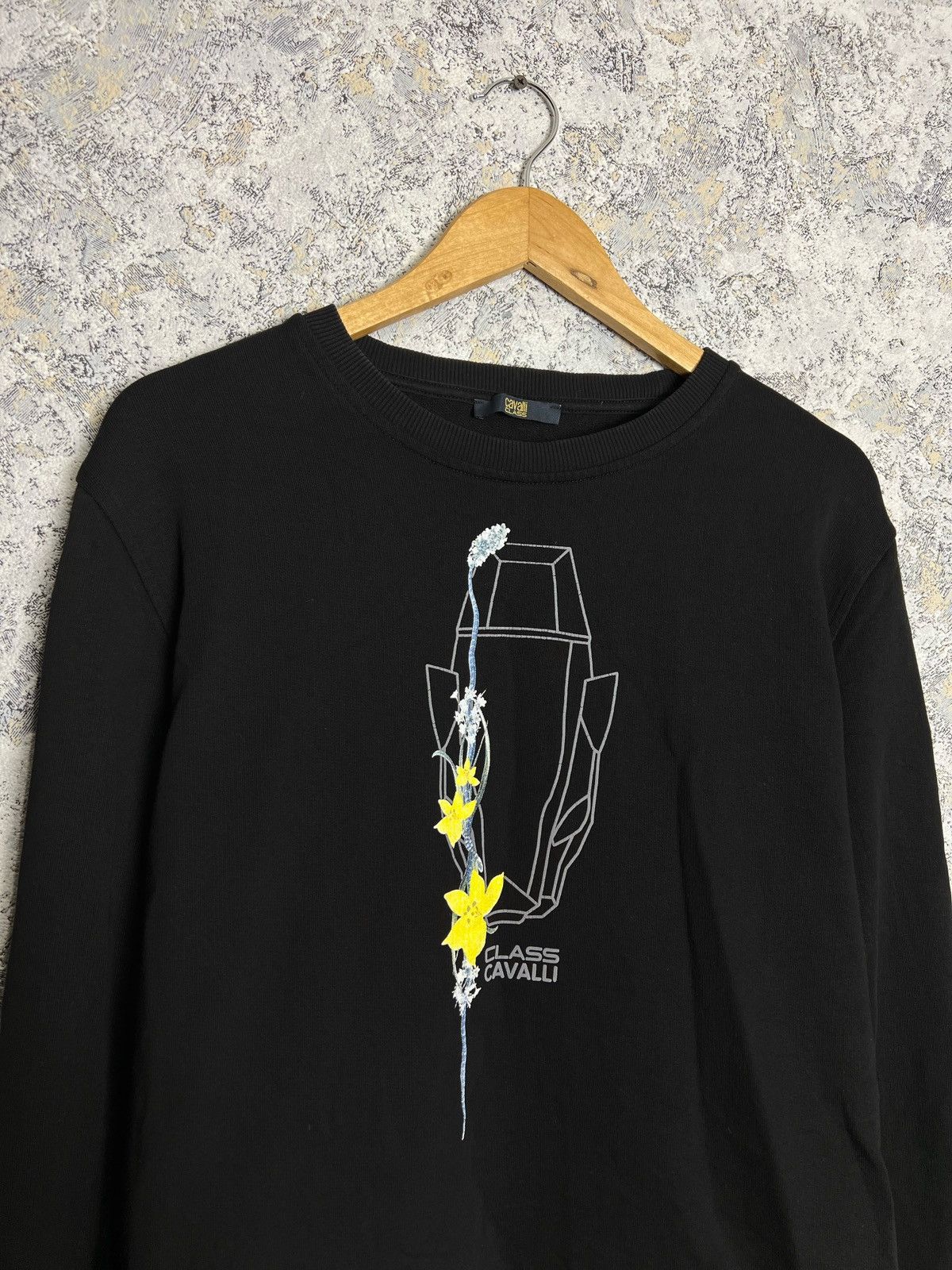 Cavalli Class × Just Cavalli Cavalli Class Sweatshirt Brand Logo Graphic Panther Print Size XL / US 12-14 / IT 48-50 - 2 Thumbnail