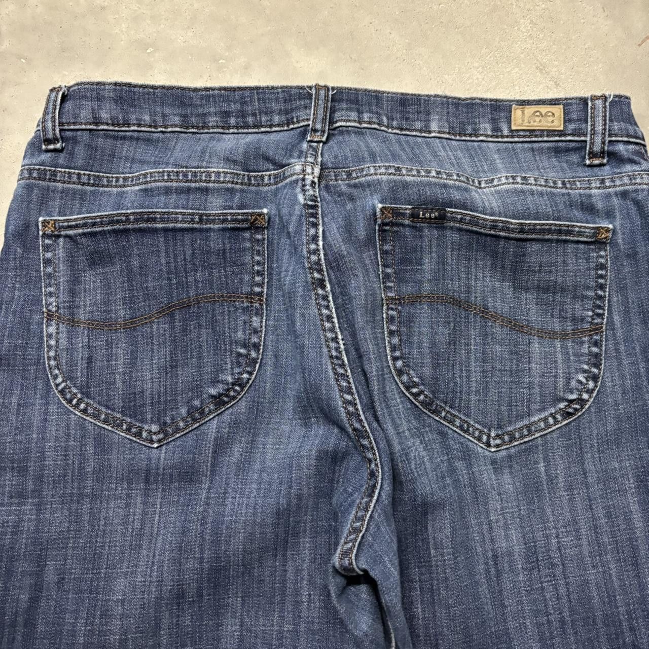 Japanese Brand × Vintage Crazy Vintage Y2K:2000s Grunge Dark Blue Wash Denim Jeans! Size US 33 - 7 Thumbnail