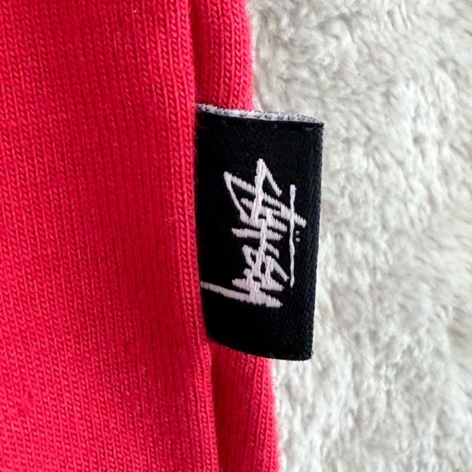 Spell Stussy Rugby Shirt Spell Out Logo Hoodie Multicolor Grey Black Red Colorblock Men L Hoodie Size US L / EU 52-54 / 3 - 4 Thumbnail