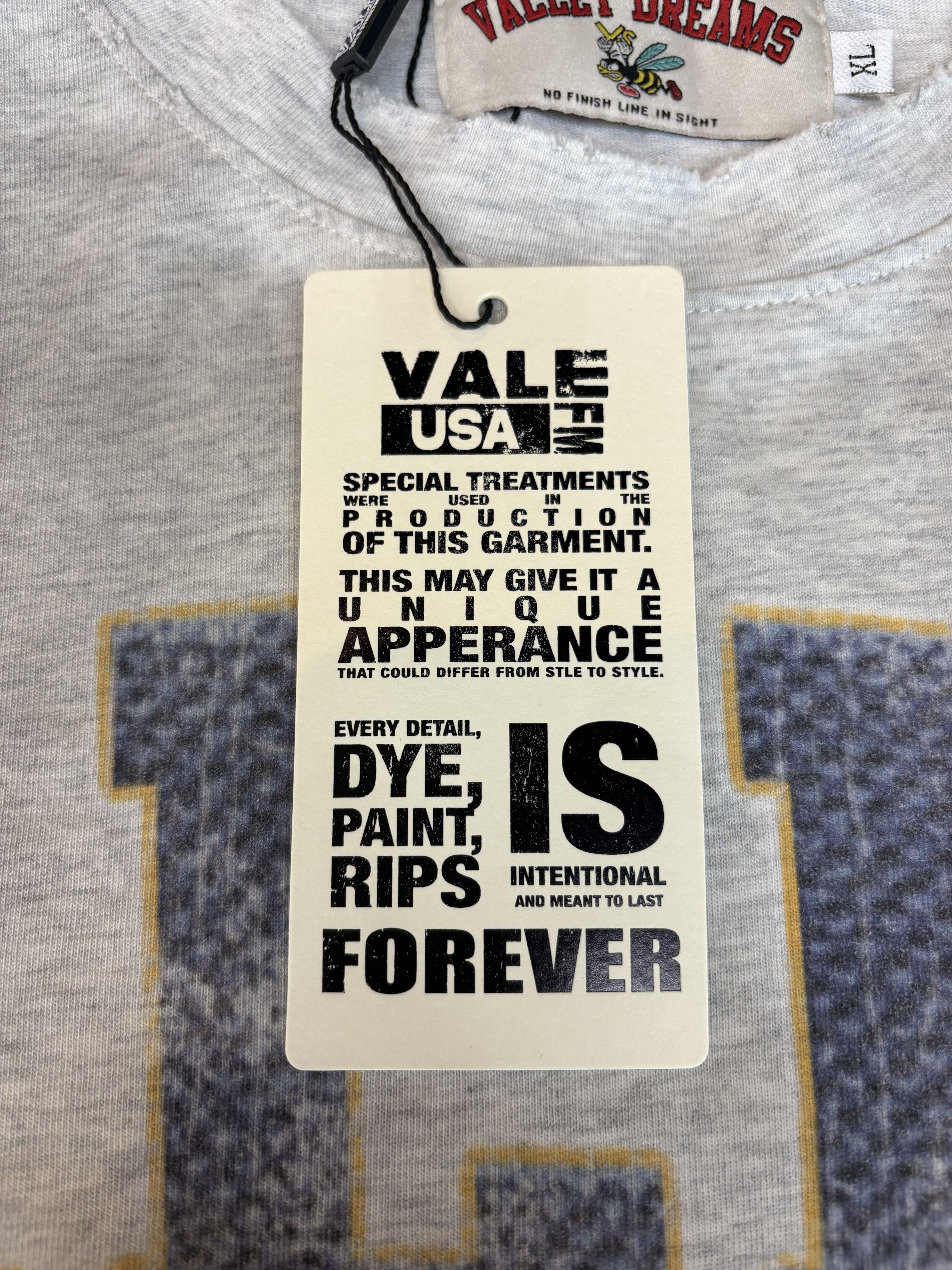 Vale Vale Forever "Sports Division" Tee (Gym Grey) Size US S / EU 44-46 / 1 - 8 Thumbnail