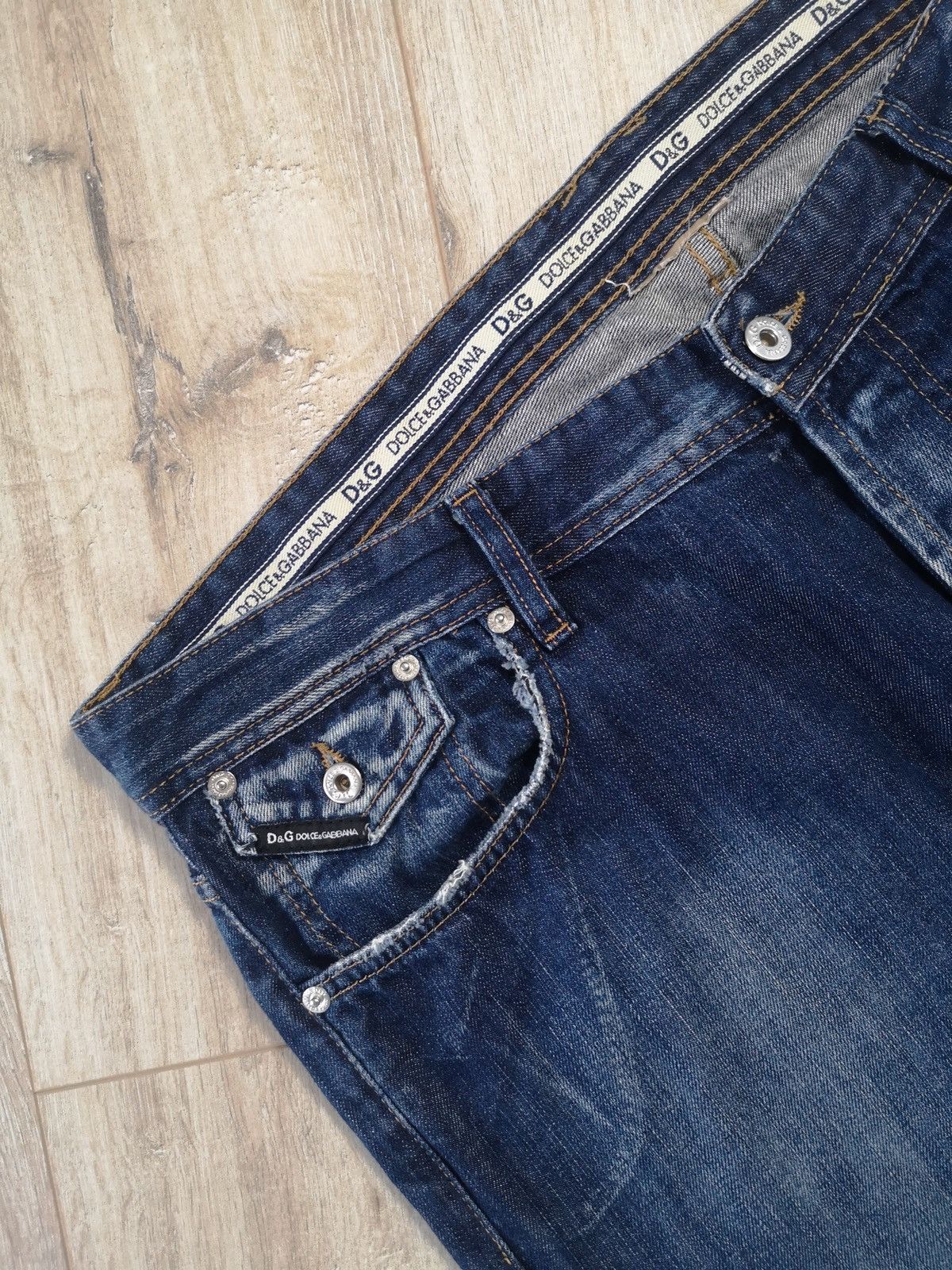 Dolce & Gabbana Dolce&gabbana Metal Logo Denim Pants Size US 40 / EU 56 - 5 Thumbnail