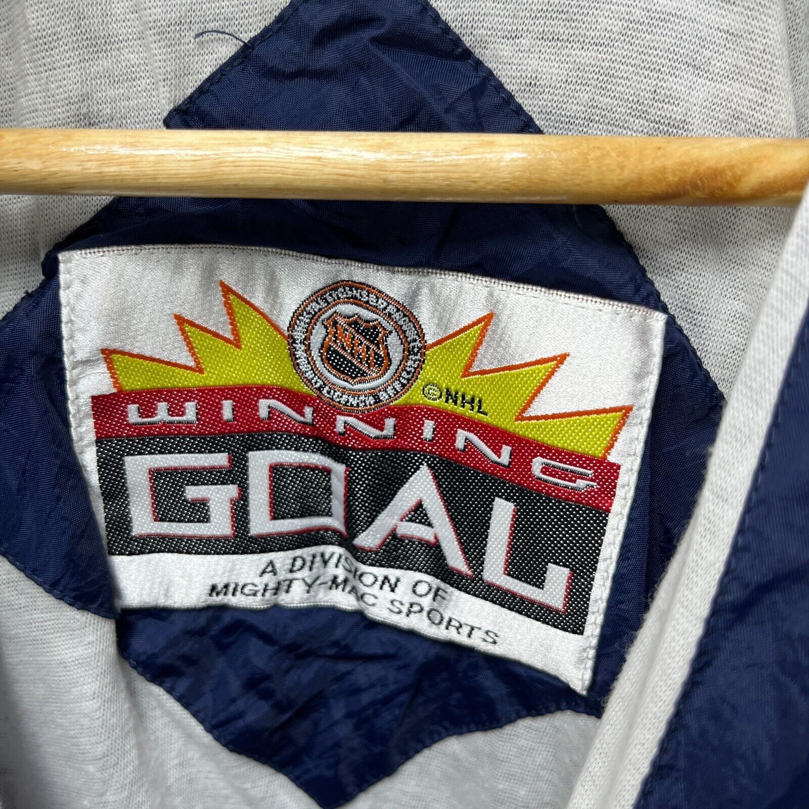 NHL × Vintage Vintage 90s New York Rangers NHL Windbreaker Jacket Small Size US S / EU 44-46 / 1 - 6 Thumbnail