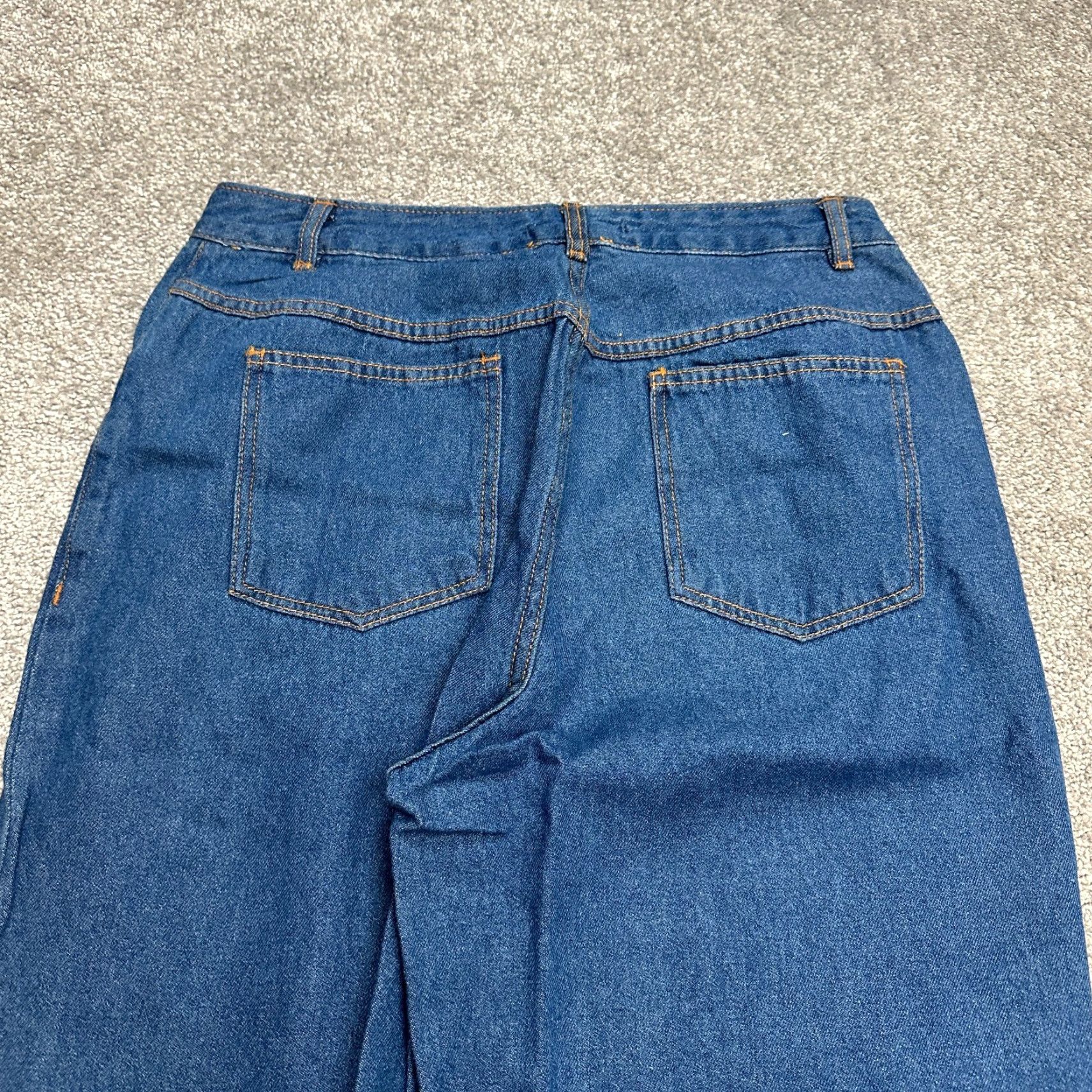 Vintage Woman Within Jeans Womens 12W Blue Denim Straight 31x30 5-Pocket Casual NWOT Size 34" / US 12 / IT 48 - 6 Thumbnail