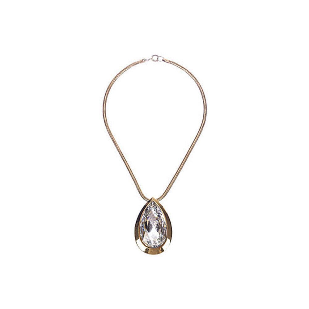 Lanvin Lanvin Tear Drop Statement Rhinestone Necklace Size ONE SIZE - 2 Thumbnail