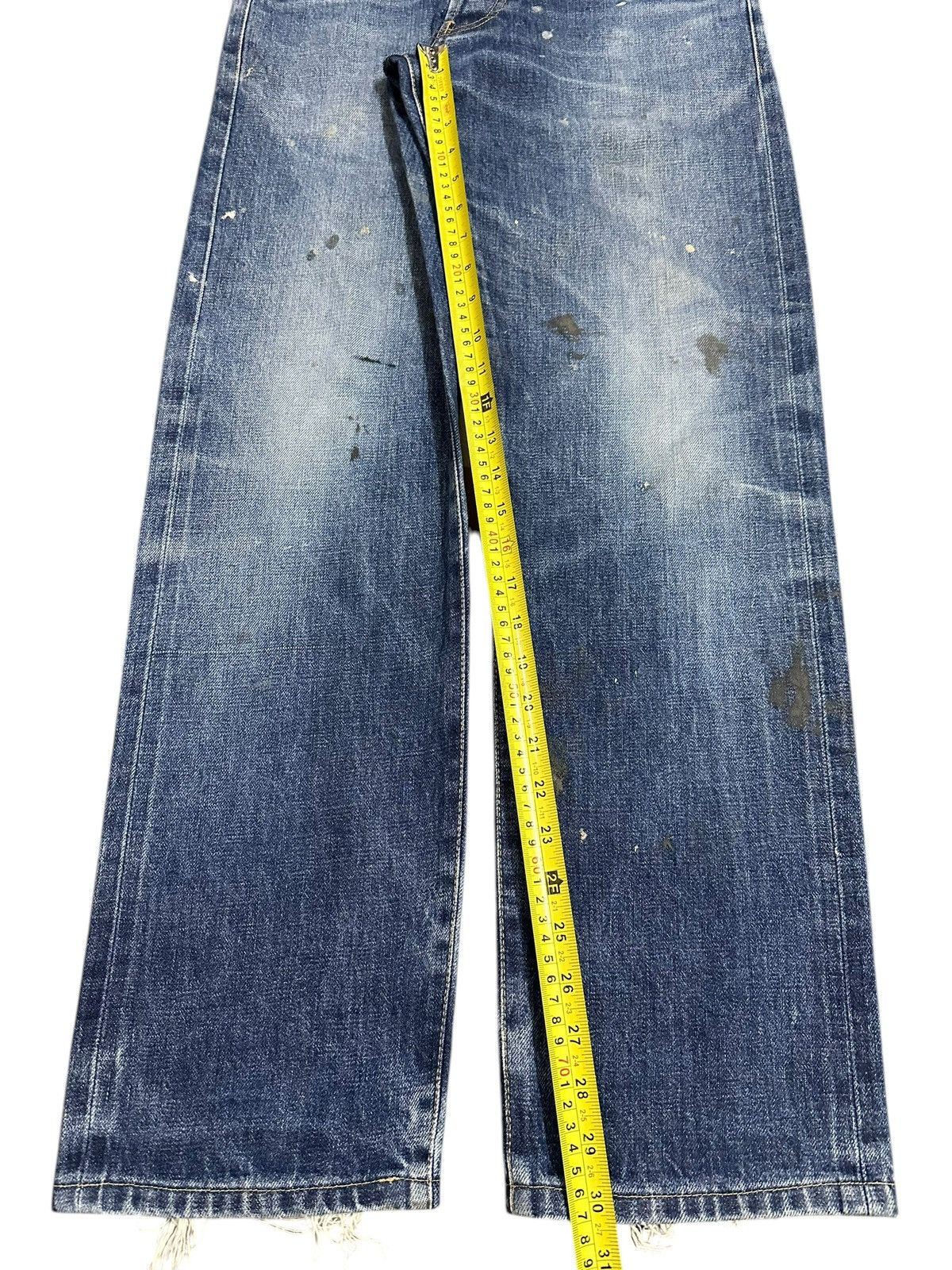 Japanese Brand Vintage Paul Smith Selvedge Faded Mud Wash Style Jeans Size US 31 - 17 Thumbnail