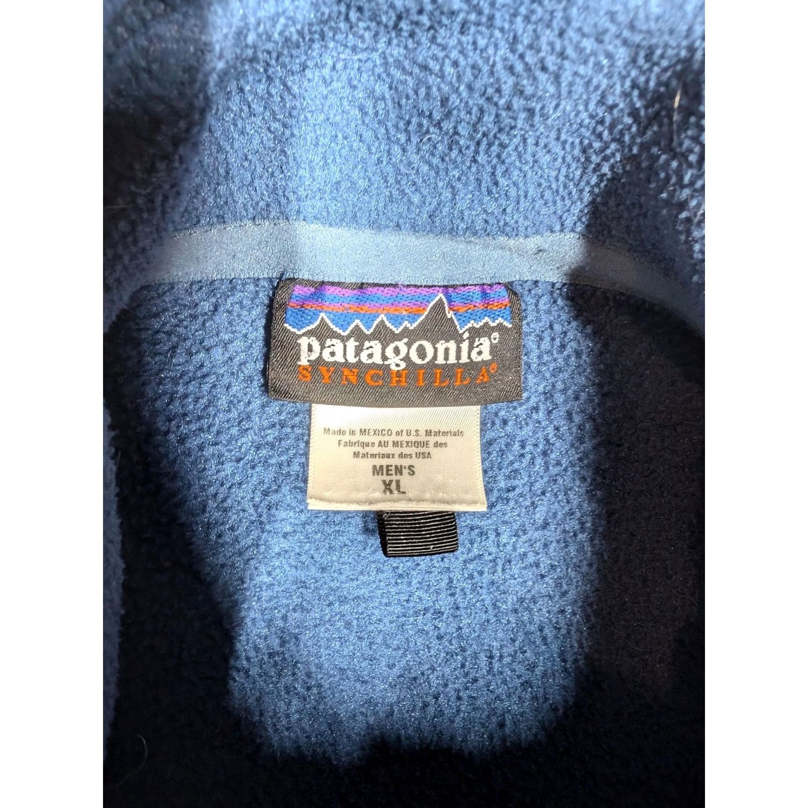 Patagonia Patagonia Vest Mens XL Blue Synchilla Fleece Full Zip Pockets Outdoor Hiking Size US XL / EU 56 / 4 - 5 Thumbnail