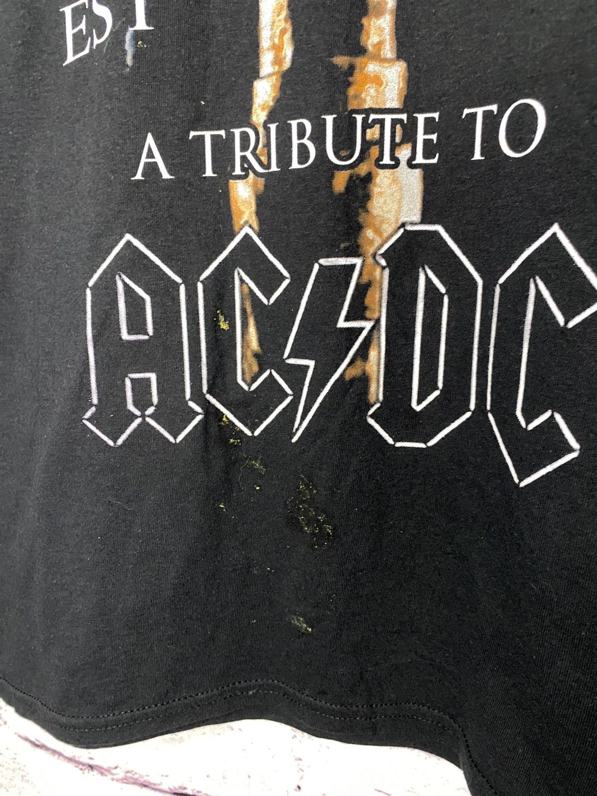 AC/DC Men's T-Shirt AC/DC Hells Bells Est 1996 A Tribute To Tee Size US M / EU 48-50 / 2 - 2 Thumbnail