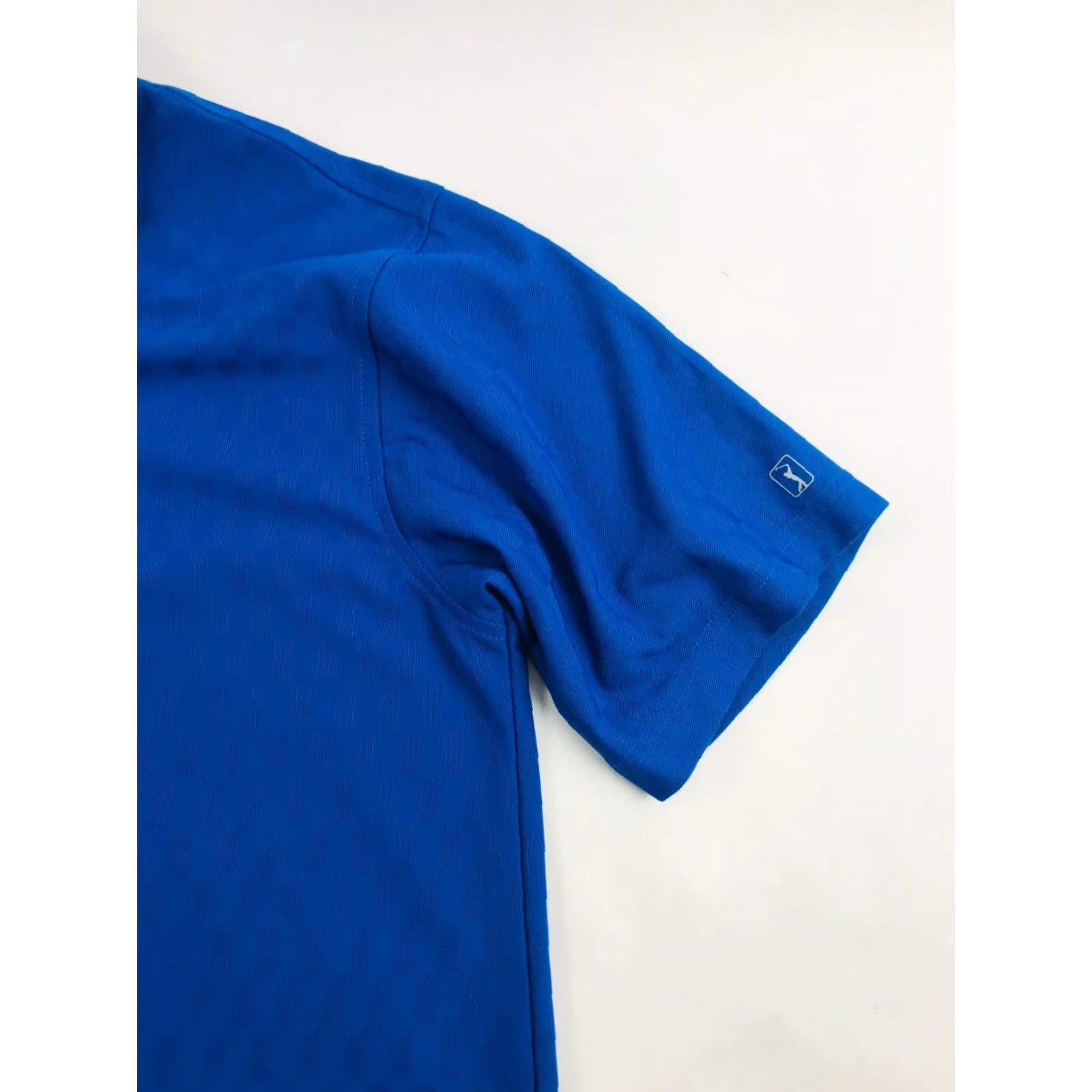 PGA Tour PGA Tour Polo Shirt Men's Large Blue Check Short Sleeve 1/4 Button Polo Size US L / EU 52-54 / 3 - 4 Thumbnail
