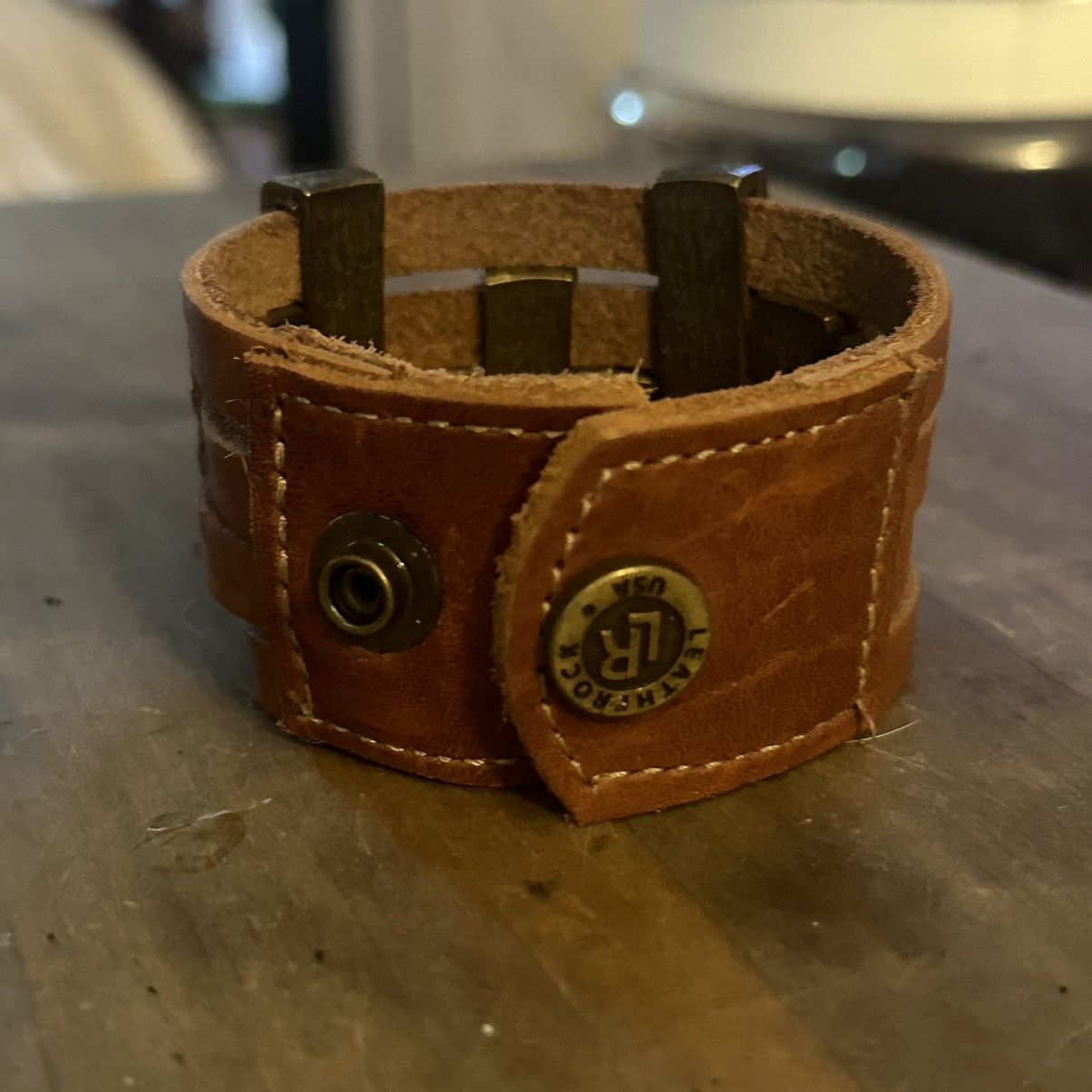 Other Leatherock wide leather bracelet Size ONE SIZE - 4 Thumbnail