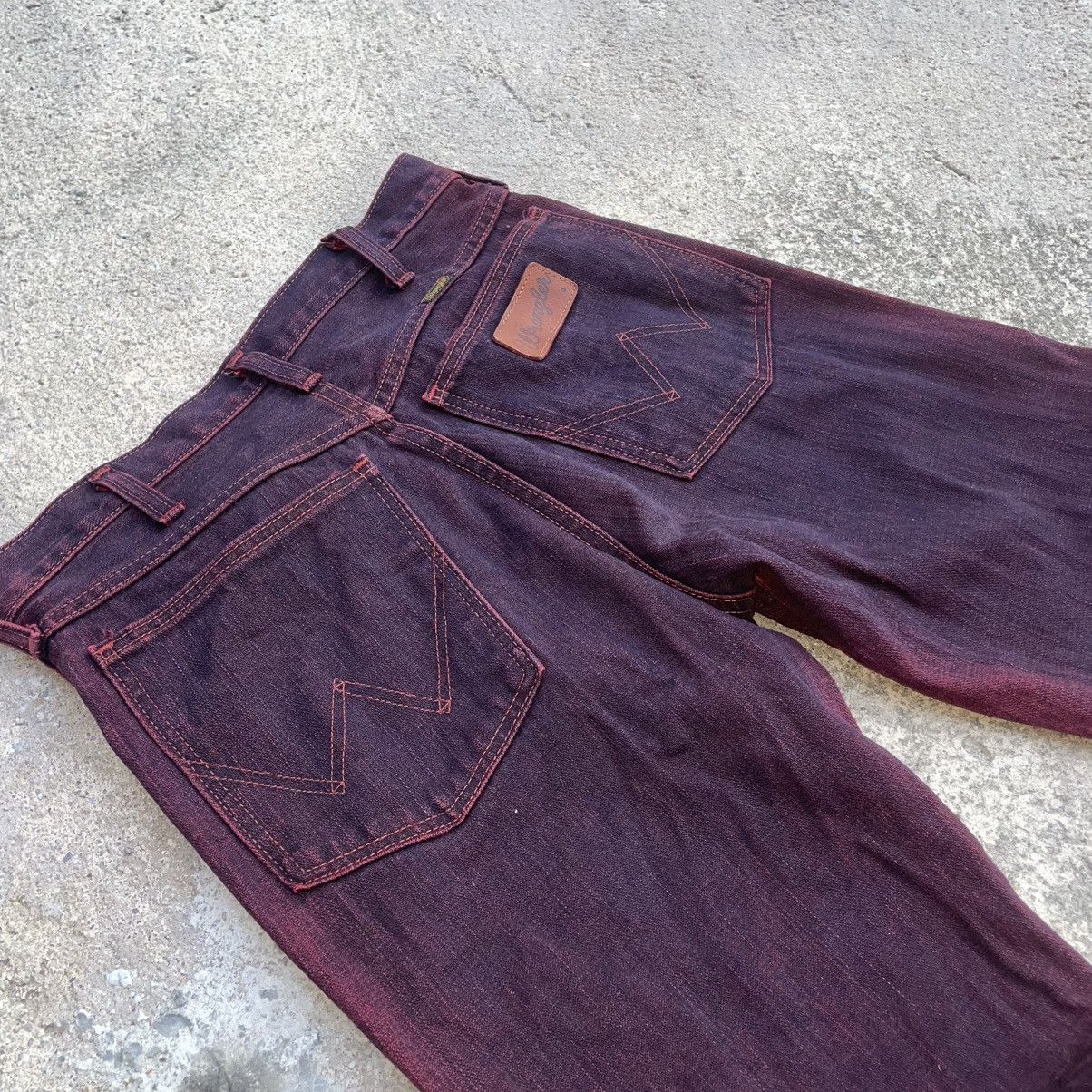Le Grande Bleu (L.G.B.) Rare Flare Wrangler Japan Red Hue Denim Rare Overdyed Wash Size US 29 - 8 Thumbnail