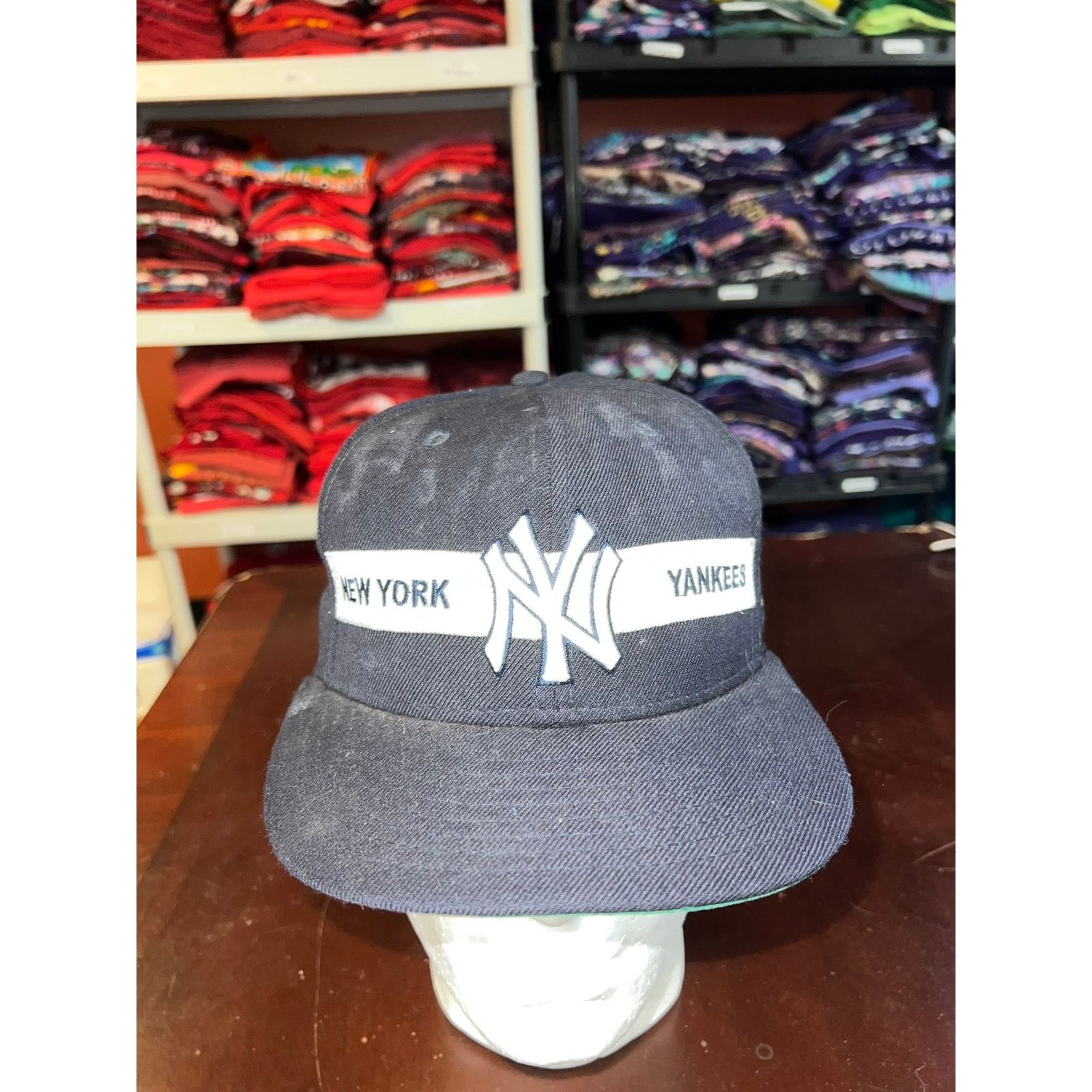 Vintage New York Yankees Hat New Era MLB Baseball Snapback Cap Faded Size ONE SIZE - 1 Thumbnail