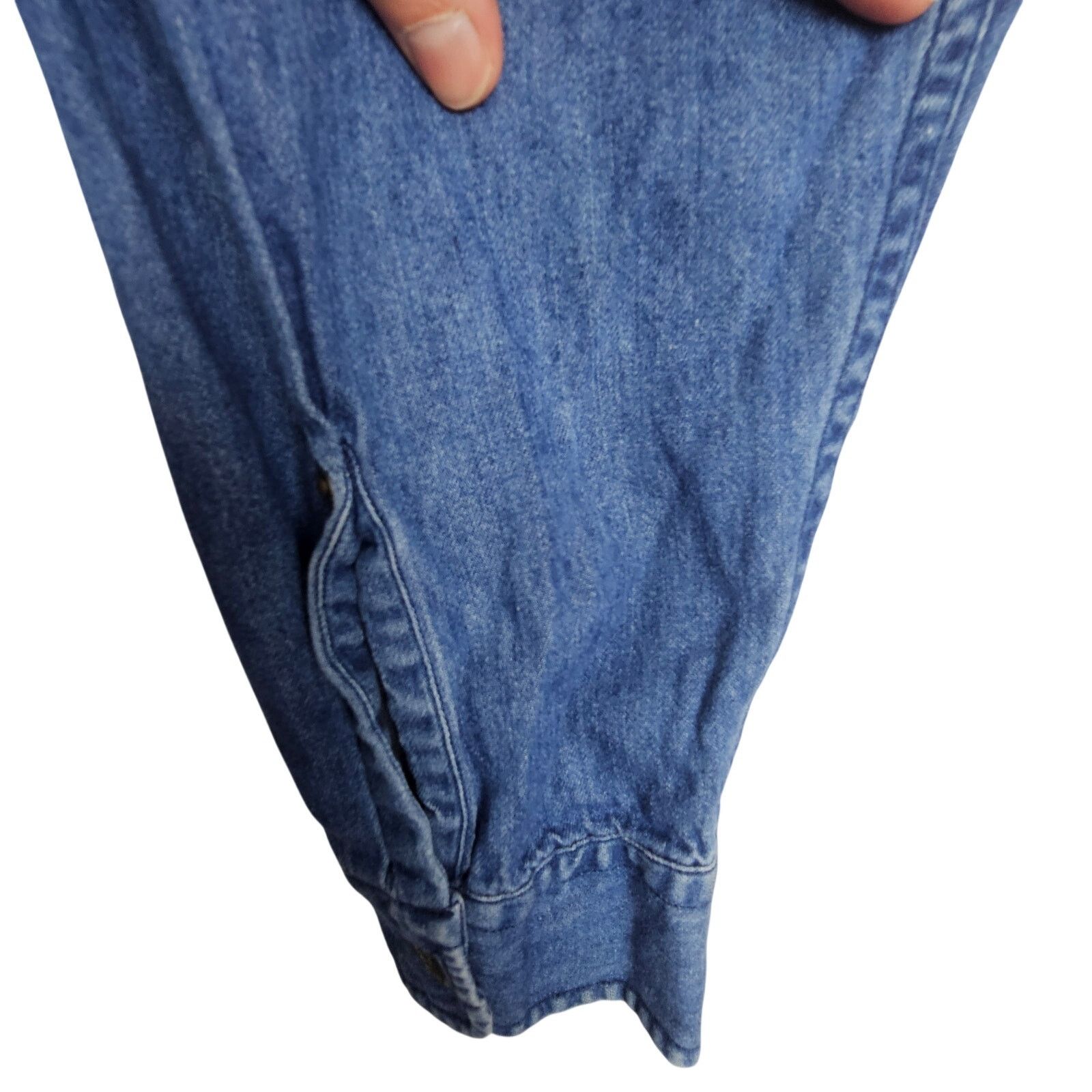 Vintage Y2K Tommy Hilfiger Jeans Mens Denim Shirt Sz L