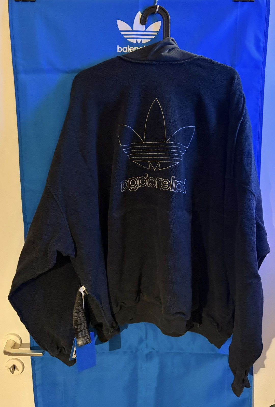 Adidas × Balenciaga Adidas X Balenciaga Trefoil Hoodie Sweatshirt Sz 3 Size US L / EU 52-54 / 3 - 11 Thumbnail