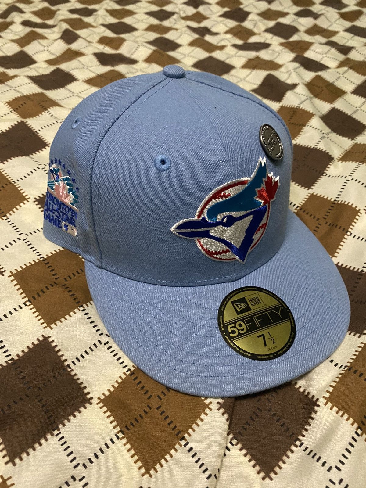 image of Hat Club x New Era Toronto Blue Jays 1991 All Star Game Side Patch Hat, Men's