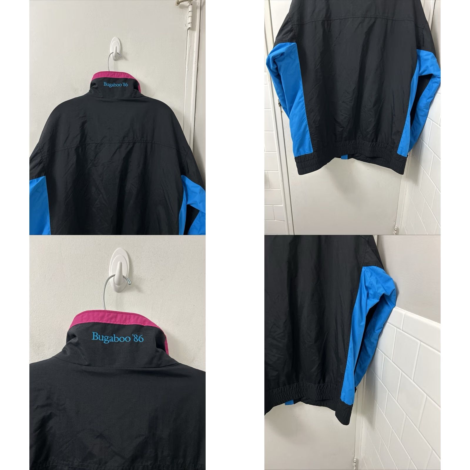 Vintage VINTAGE Columbia Interchange Bugaboo 86 Jacket Mens Large Black Omni-Tech Full Zip Shell Size US L / EU 52-54 / 3 - 8 Thumbnail