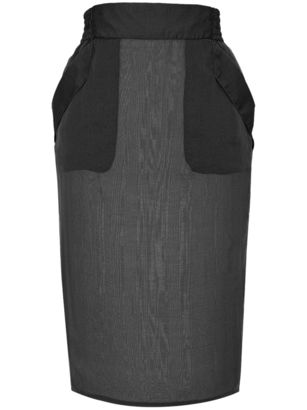Saint Laurent Paris pencil skirt in silk muslin Size 30" / US 8 / IT 44 - 1 Preview