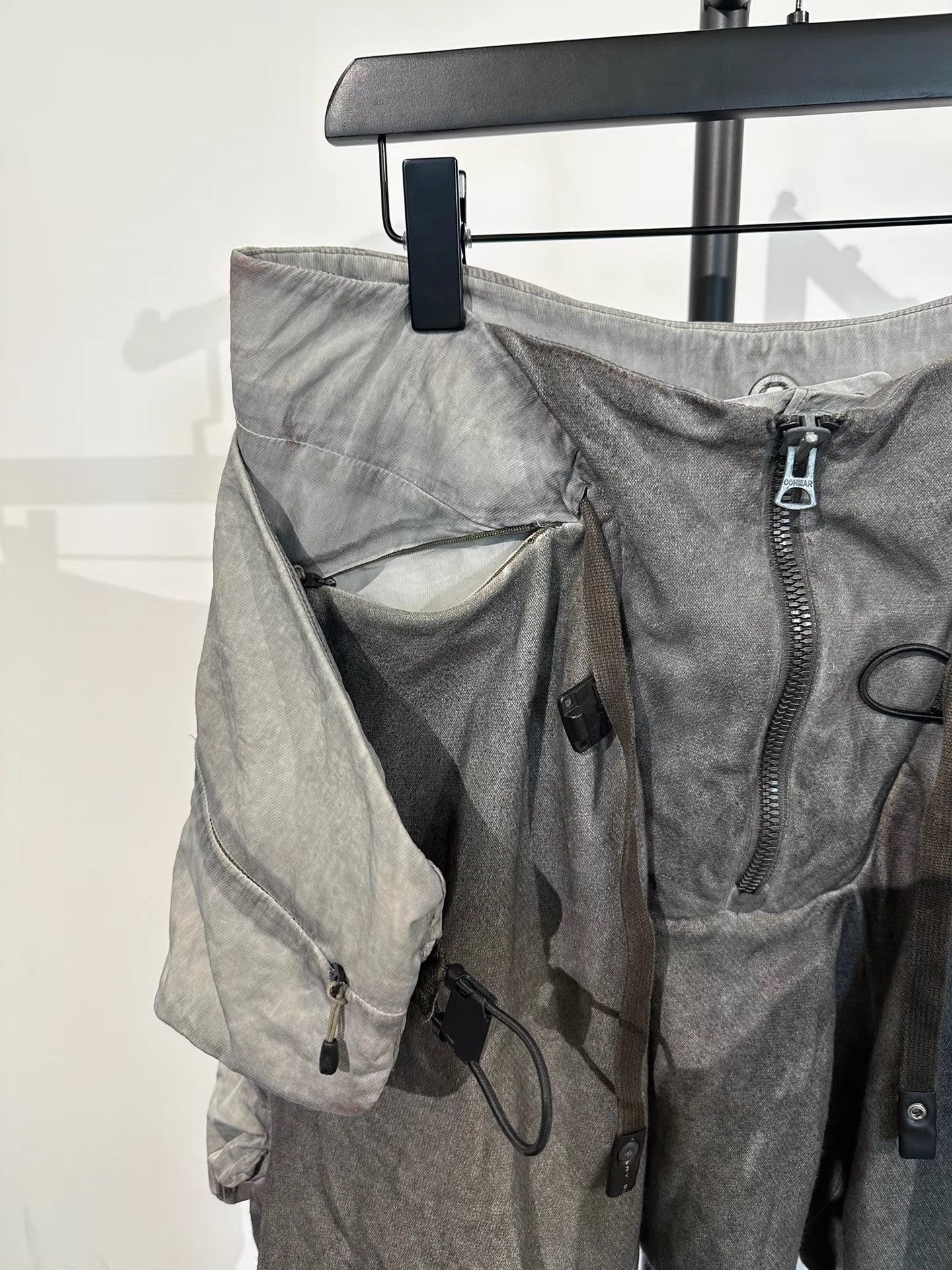 Hamcus Hamcus Manta Ray Nylon Spliced Drop Crotch Shorts K35 Size US 33 - 6 Thumbnail