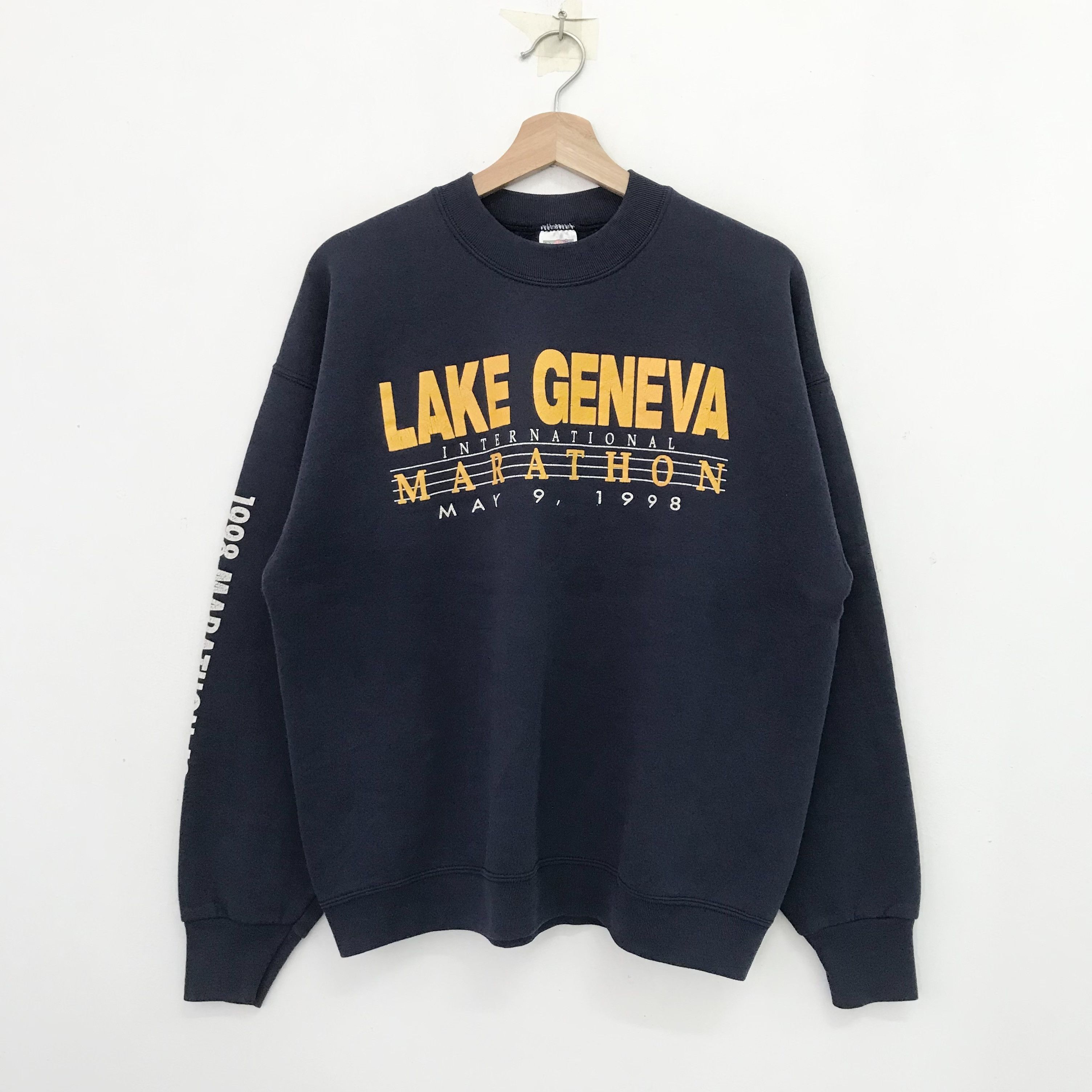 Vintage Vintage 90's Lake Geneva Faded Blue - 561 Size US L / EU 52-54 / 3 - 1 Thumbnail