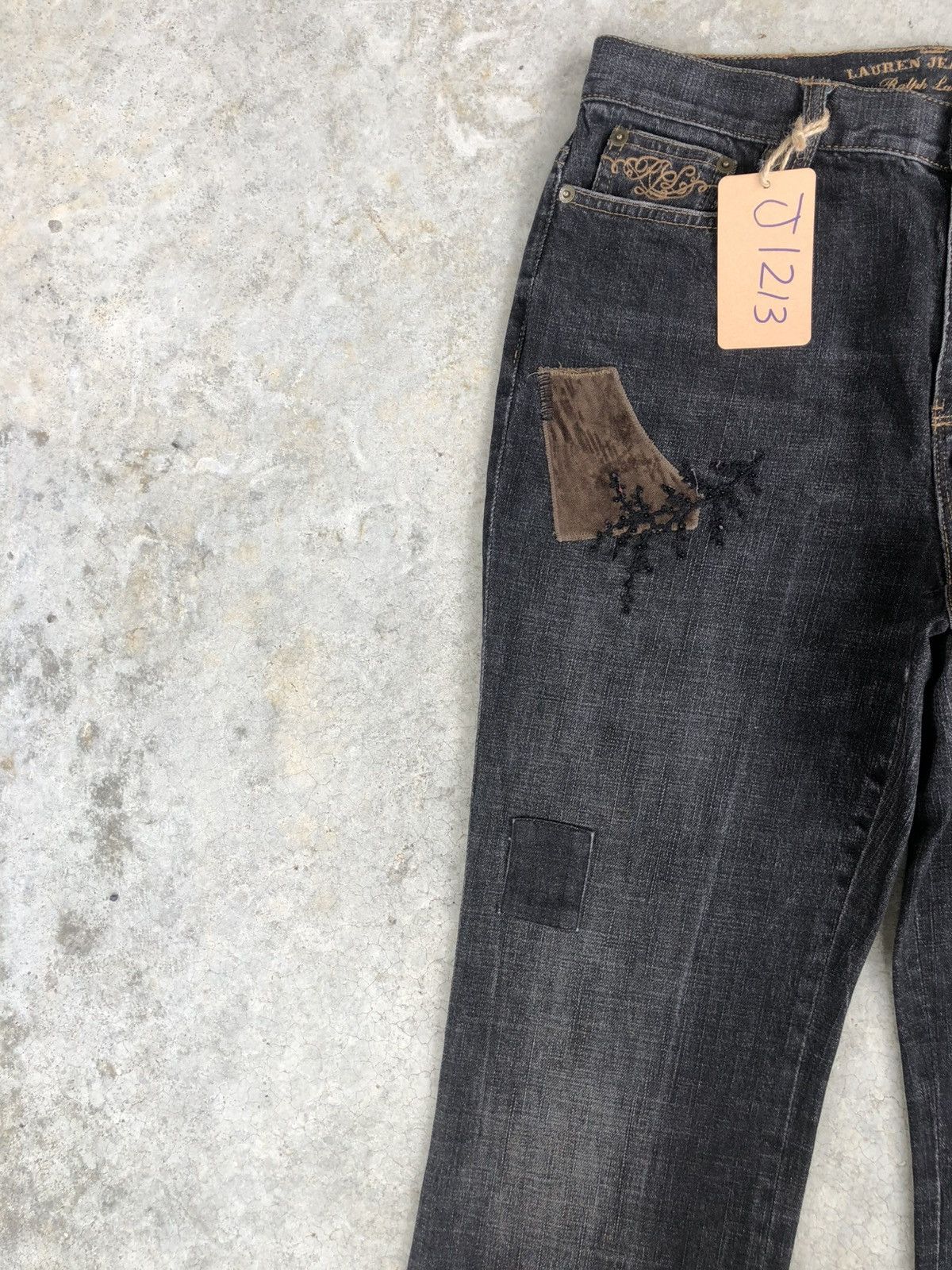 Ralph Lauren Japanese Lauren Flared Jeans Boro Patchwork Distressed Size US 30 / EU 46 - 4 Thumbnail