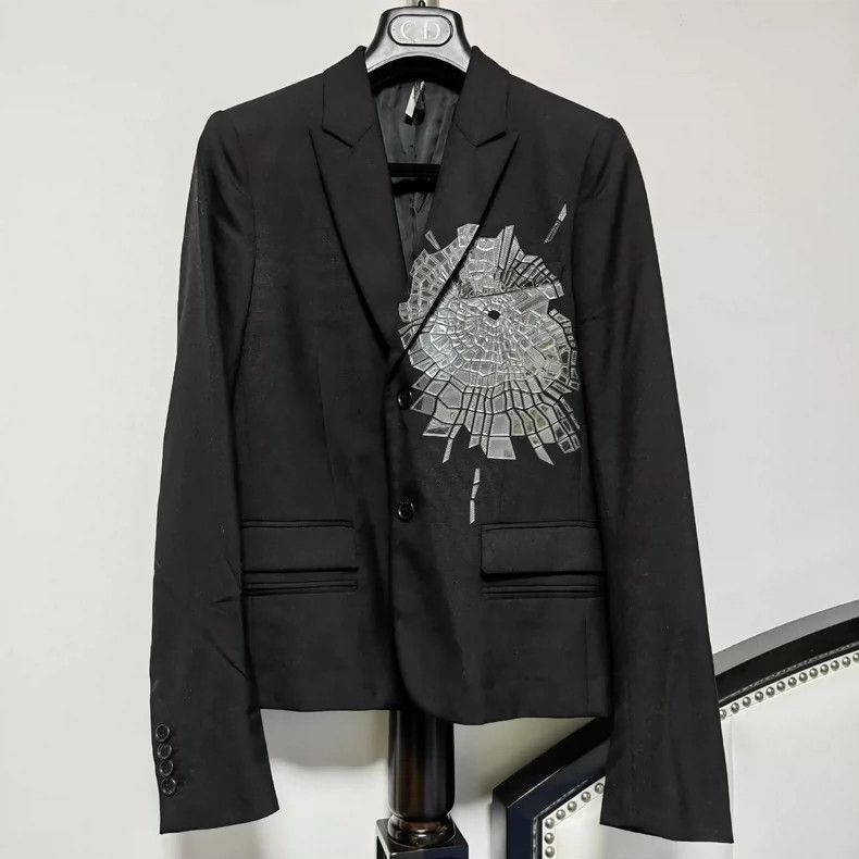 Dior Dior 08 aw 'Broken Heart' Broken Mirror Suit 2501-Nextarrow Size 44R - 1 Thumbnail