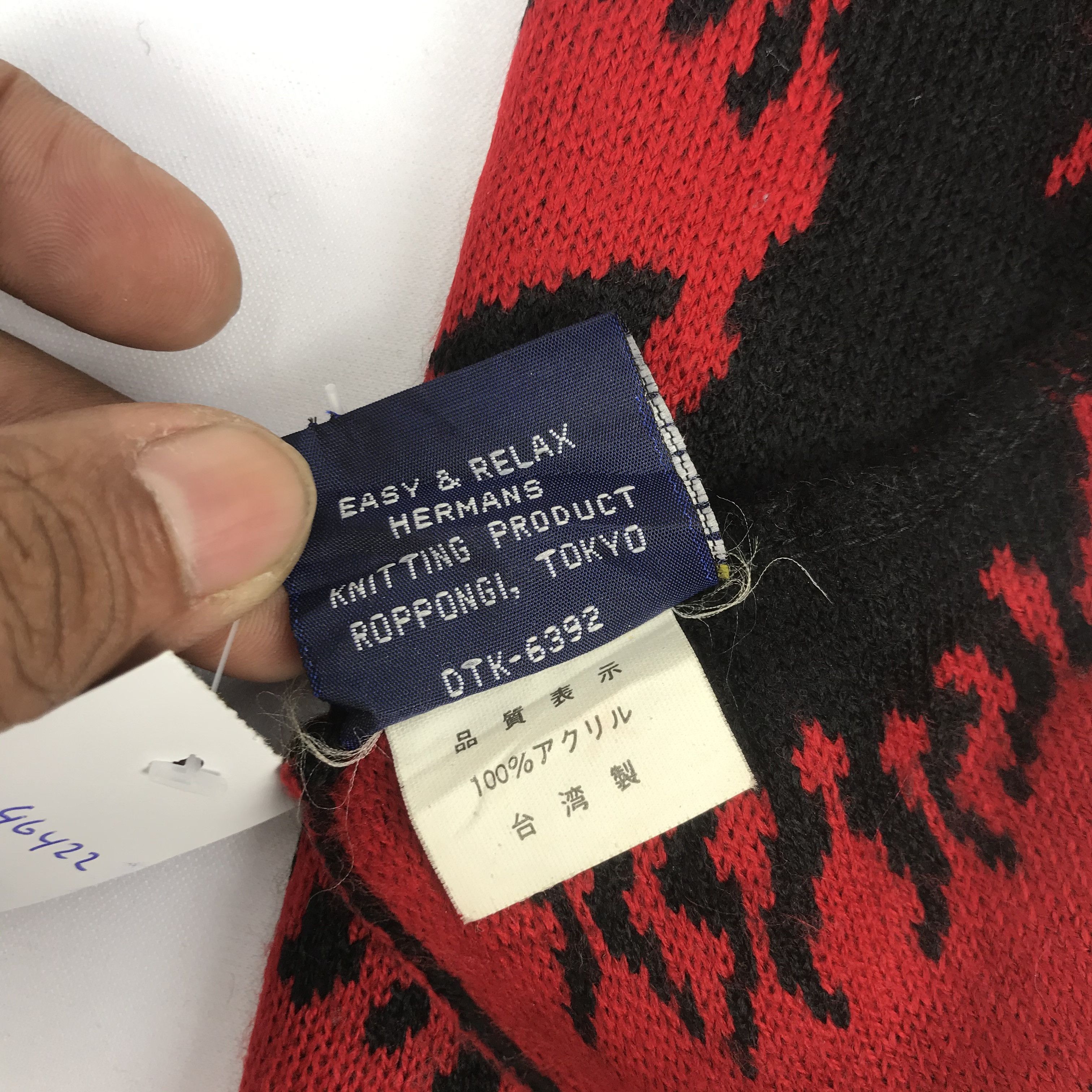 Japanese Brand Vintage Fire Skull Scarf Muffler Wool Cashmere Scarves . Size ONE SIZE - 5 Thumbnail