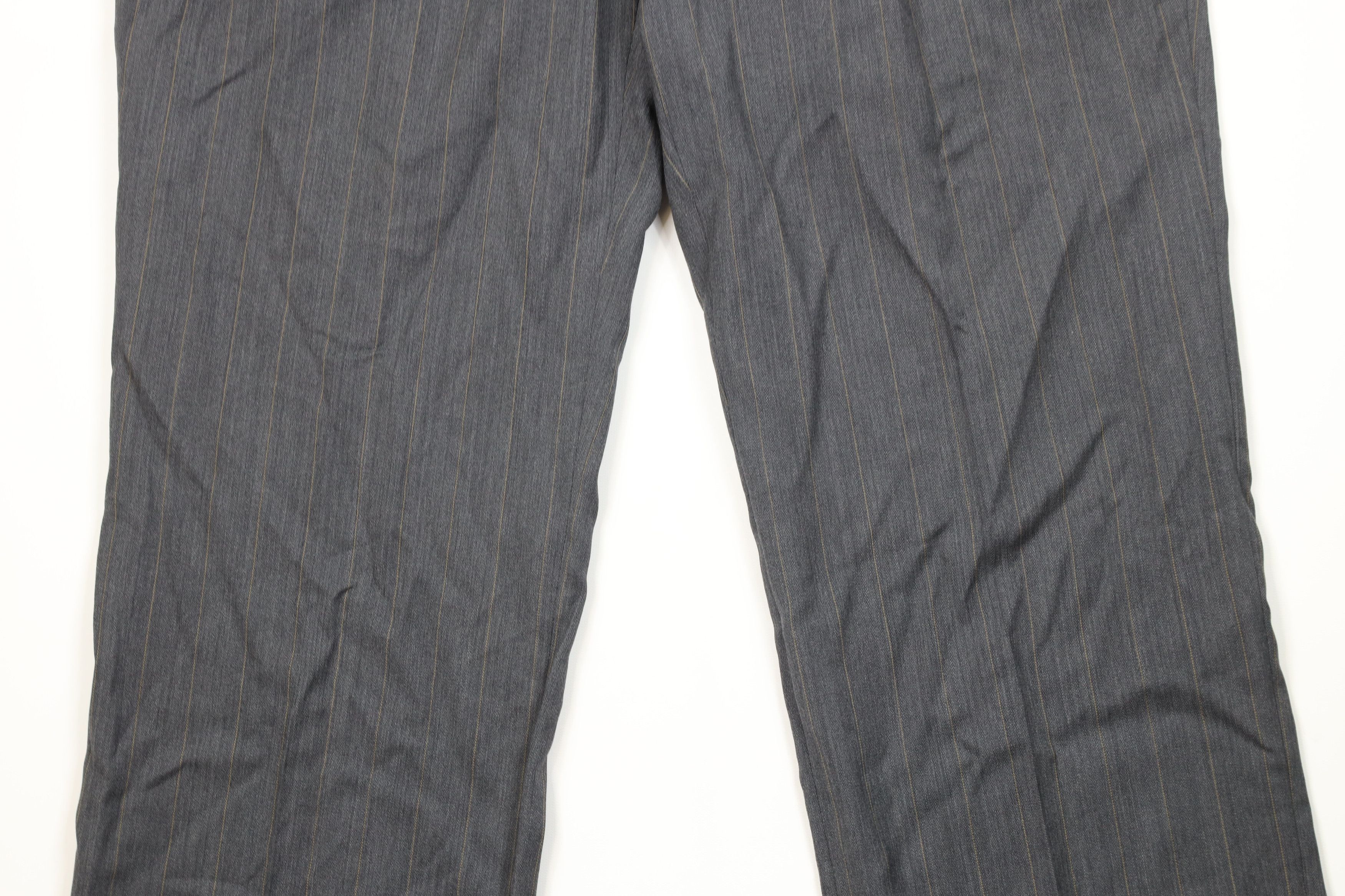 Vintage Vintage 90s Streetwear Wool Striped Wide Leg Chino Pants Size US 38 / EU 54 - 3 Thumbnail