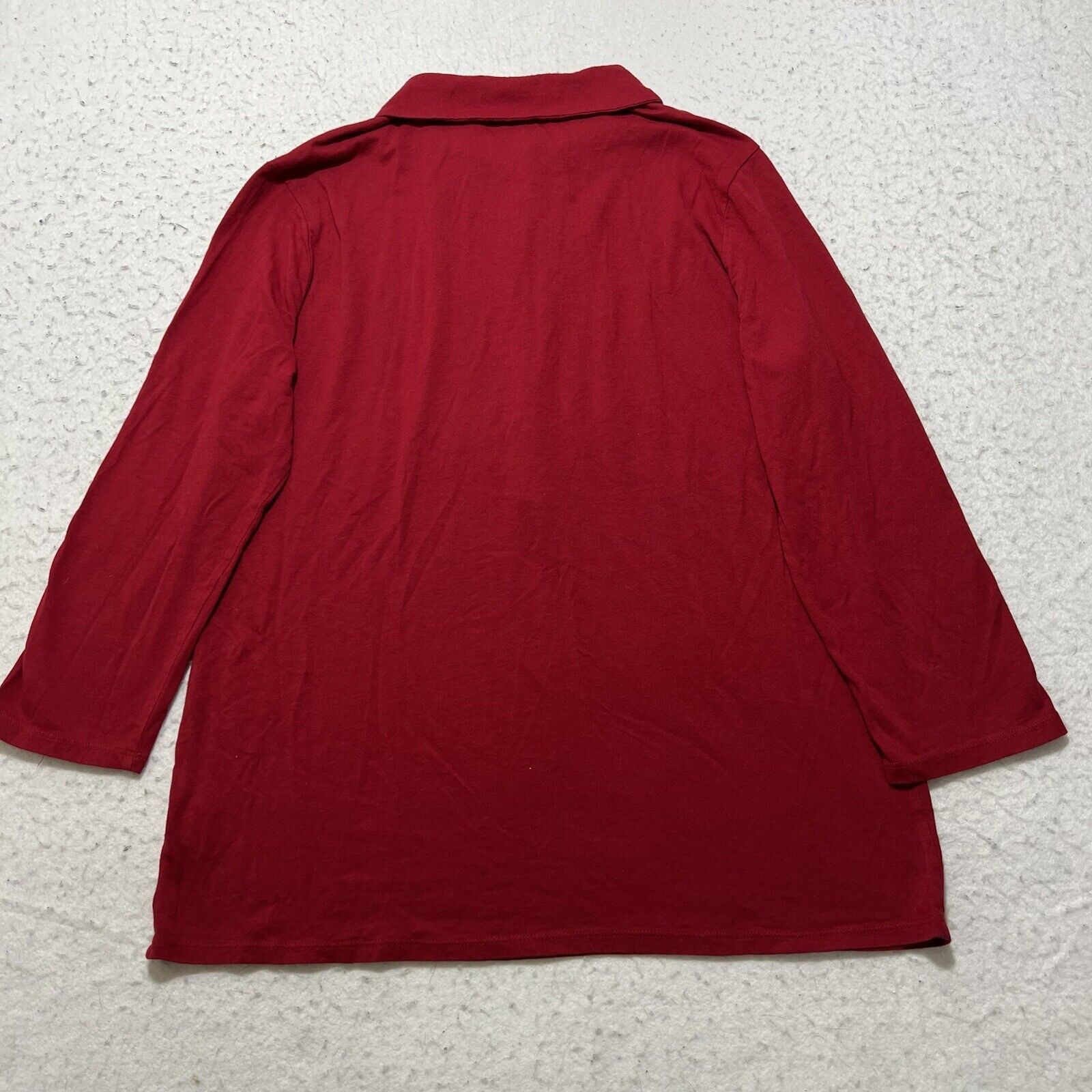 Other Talbots Medium Collared Top Lettuce Trim Button Up Shirt Size M / US 6-8 / IT 42-44 - 9 Thumbnail