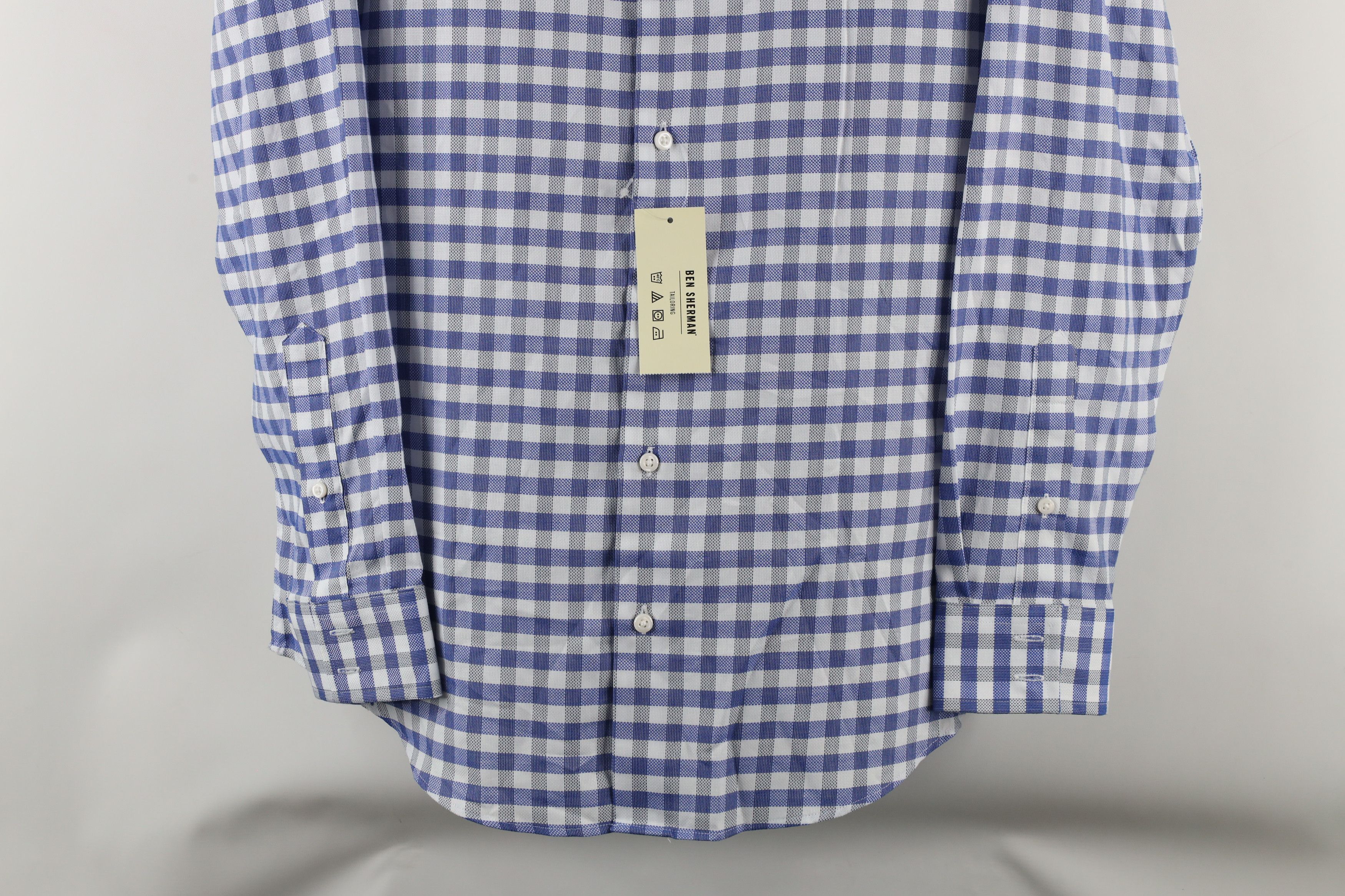 Ben Sherman × Vintage New Ben Sherman Slim Fit Stretch Collared Button Shirt Size US M / EU 48-50 / 2 - 3 Thumbnail