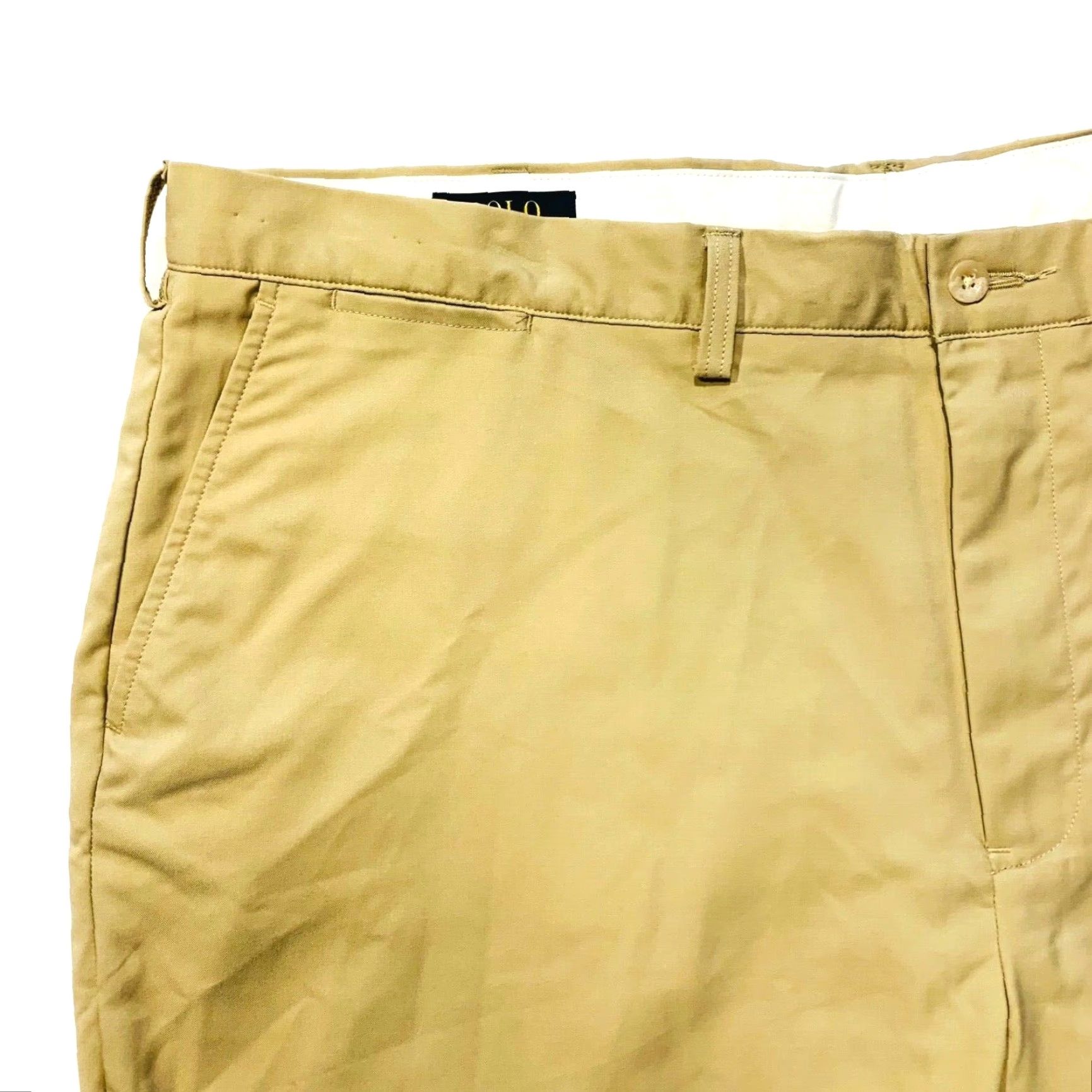 Polo Ralph Lauren VINTAGE Polo Ralph Lauren Tech Performance Chino Shorts Men 42 Beige Wicking Golf Casual 9in Inseam Regular Fit NWOT PKG? Size US XL / EU 56 / 4 - 7 Thumbnail
