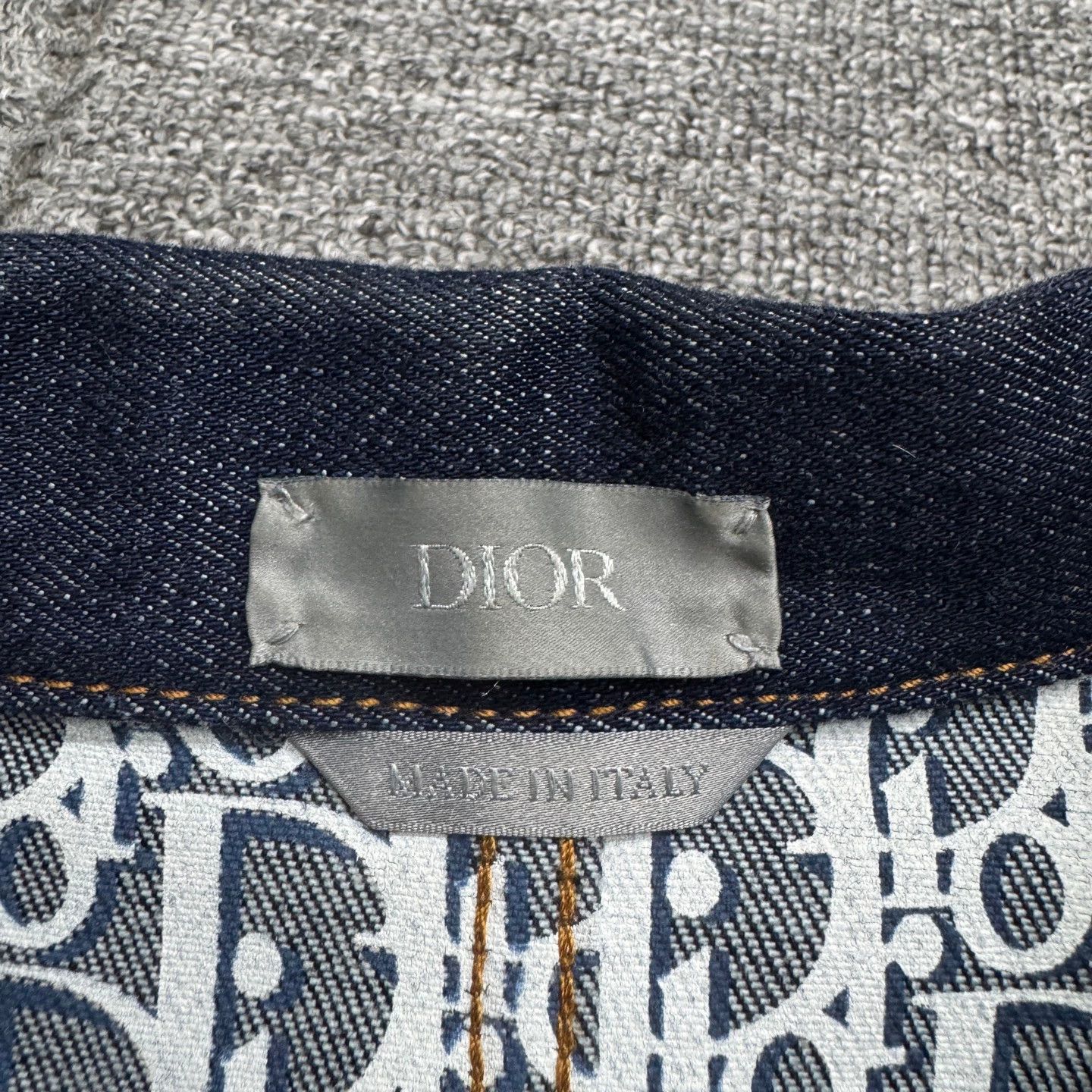 Dior Dior inner all-over Oblique print denim jacket 52 Size US L / EU 52-54 / 3 - 2 Thumbnail