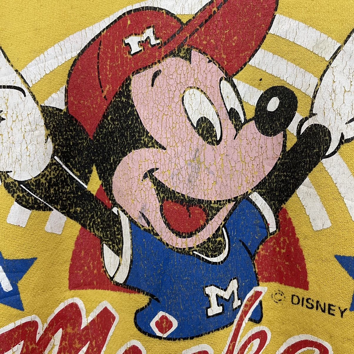 Disney × Mickey Mouse × Warner Bros Vintage 90s Mickey Mouse Big Logo Crewneck Sweatshirt Size US M / EU 48-50 / 2 - 6 Thumbnail