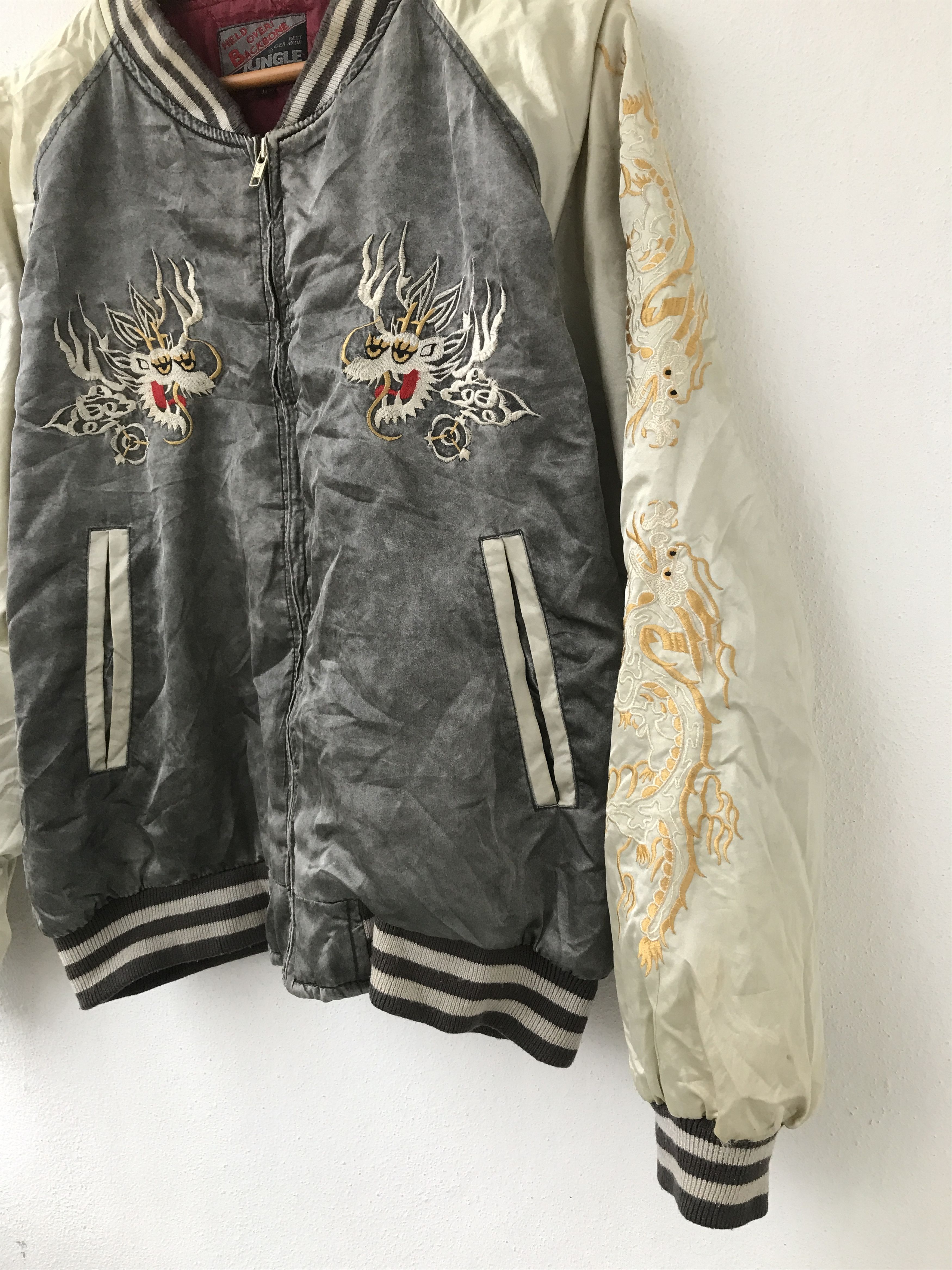 Japanese Brand Sukajan Jacket embroidery Size US L / EU 52-54 / 3 - 3 Thumbnail