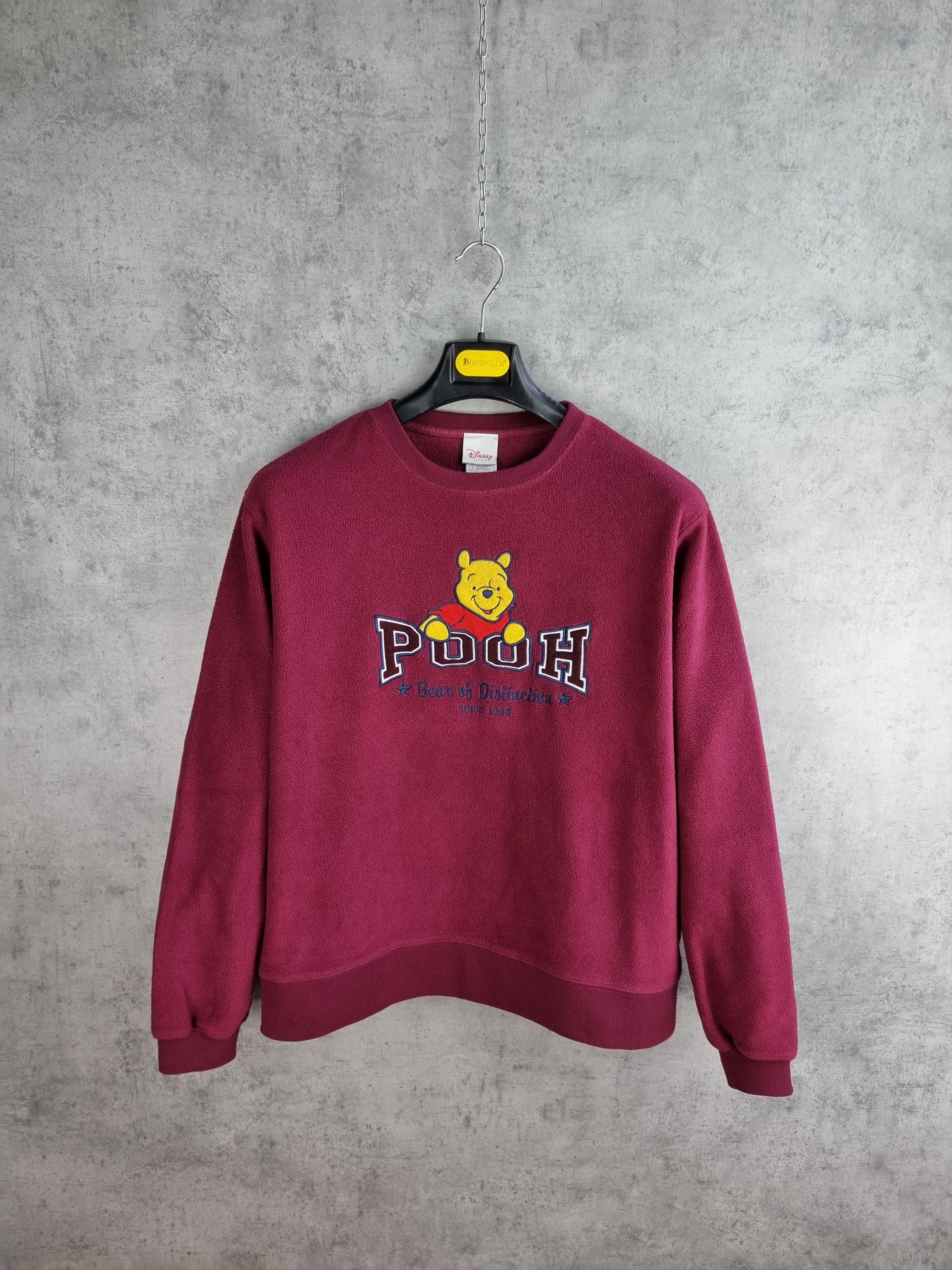 Cartoon Network × Disney × Vintage Fleece Vintage 90s Disney Pooh Big Logo Sweatshirt Size US L / EU 52-54 / 3 - 10 Thumbnail