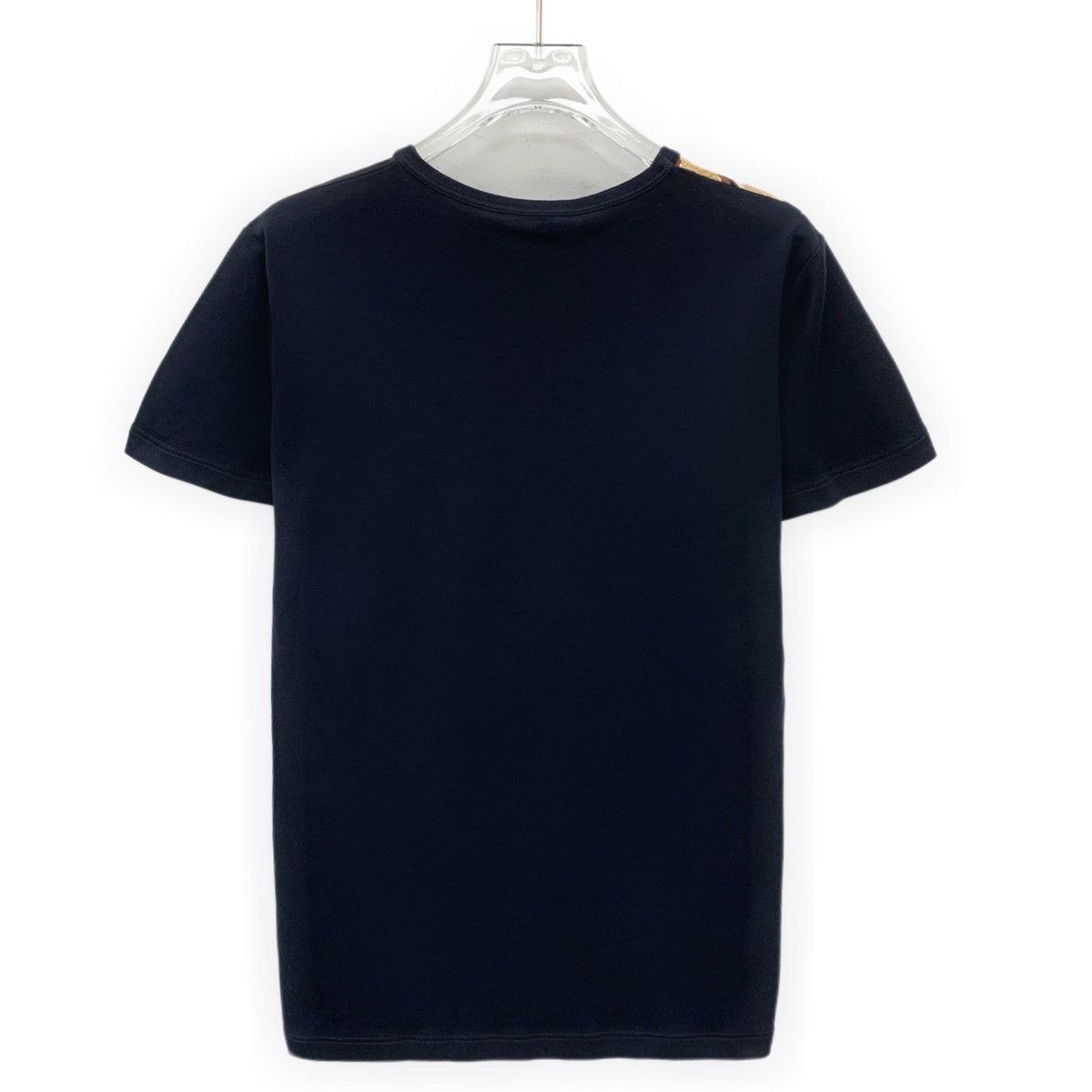 Burberry Burberry Black Pocket Check Cotton Crew Neck T-Shirt K26WX Size US M / EU 48-50 / 2 - 2 Thumbnail