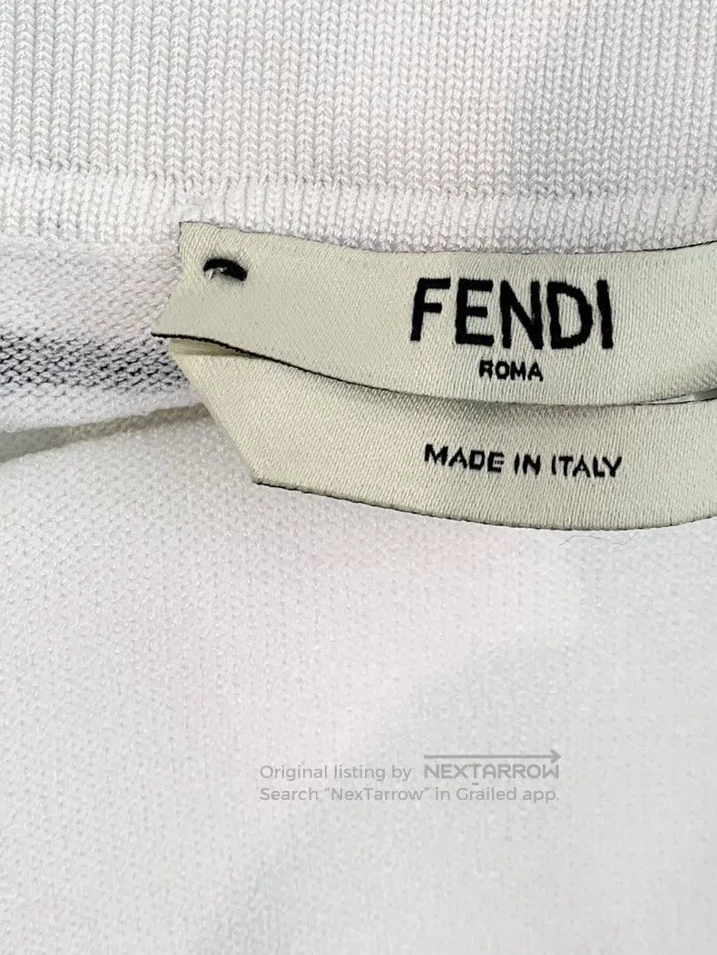 Fendi Fendi Line Graffiti Knit Skirt White Size 26" / US 2 / IT 38 - 3 Thumbnail