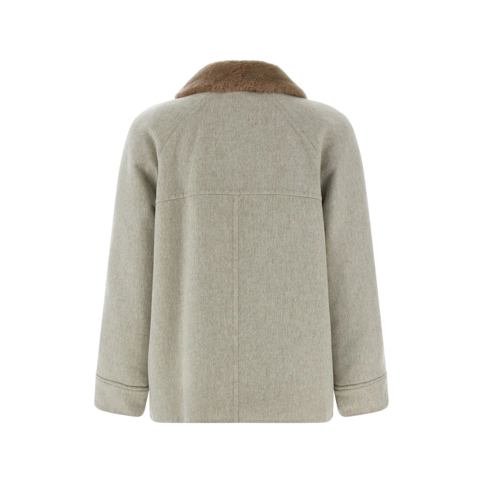 Brunello Cucinelli BRUNELLO CUCINELLI Beige Cashmere Jacket New & Authentic (Wo Size XS / US 0-2 / IT 36-38 - 2 Thumbnail