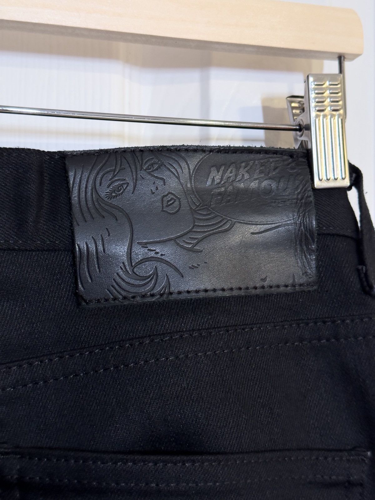 Naked & Famous Naked & Famous Super Guy Black Cobra selvedge denim jeans Size US 34 / EU 50 - 5 Thumbnail