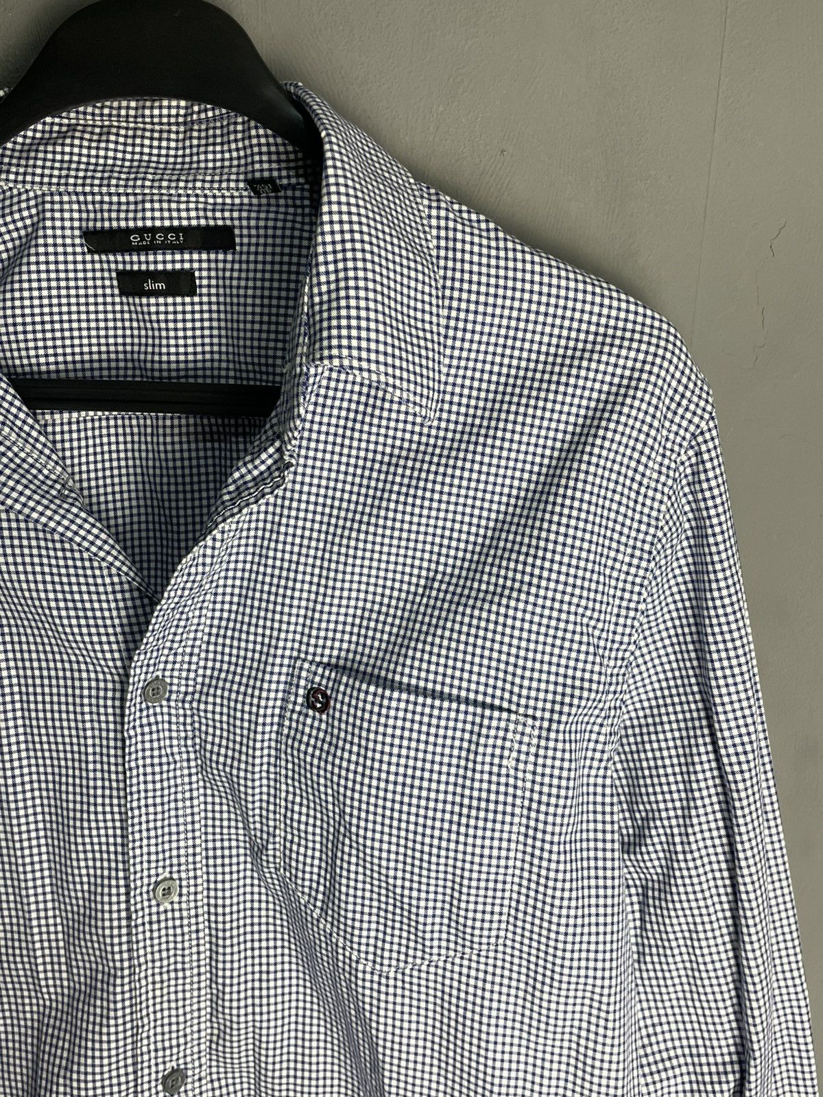 Gucci Gucci Plaid Check Formal Dress Slim Shirt Size US M / EU 48-50 / 2 - 2 Thumbnail