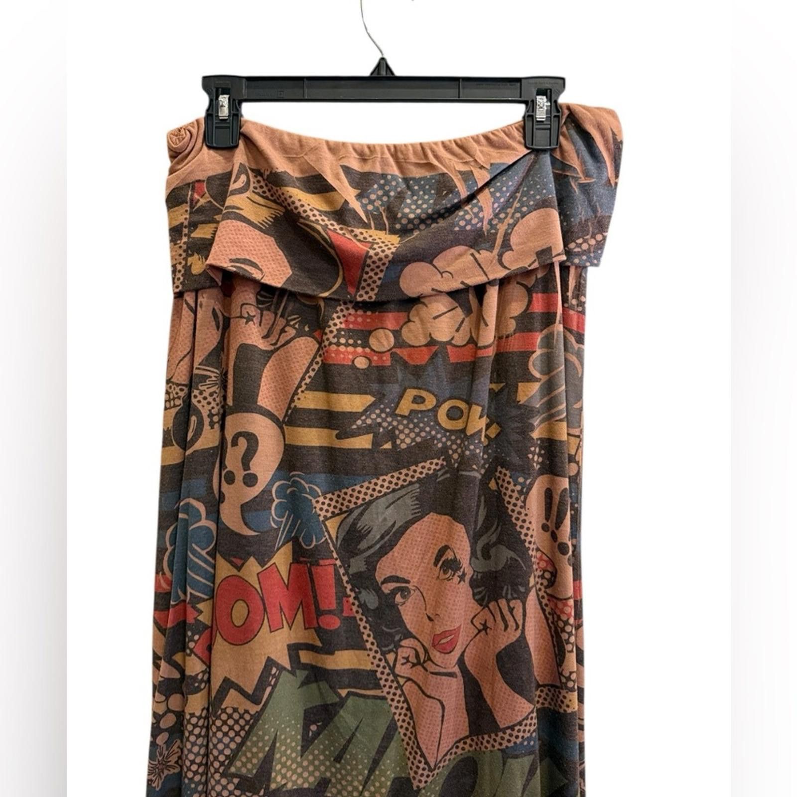 Other Poliana Plus Women’s Graphic Comic Print Maxi sz L Size 36" / US 14 / IT 50 - 2 Thumbnail