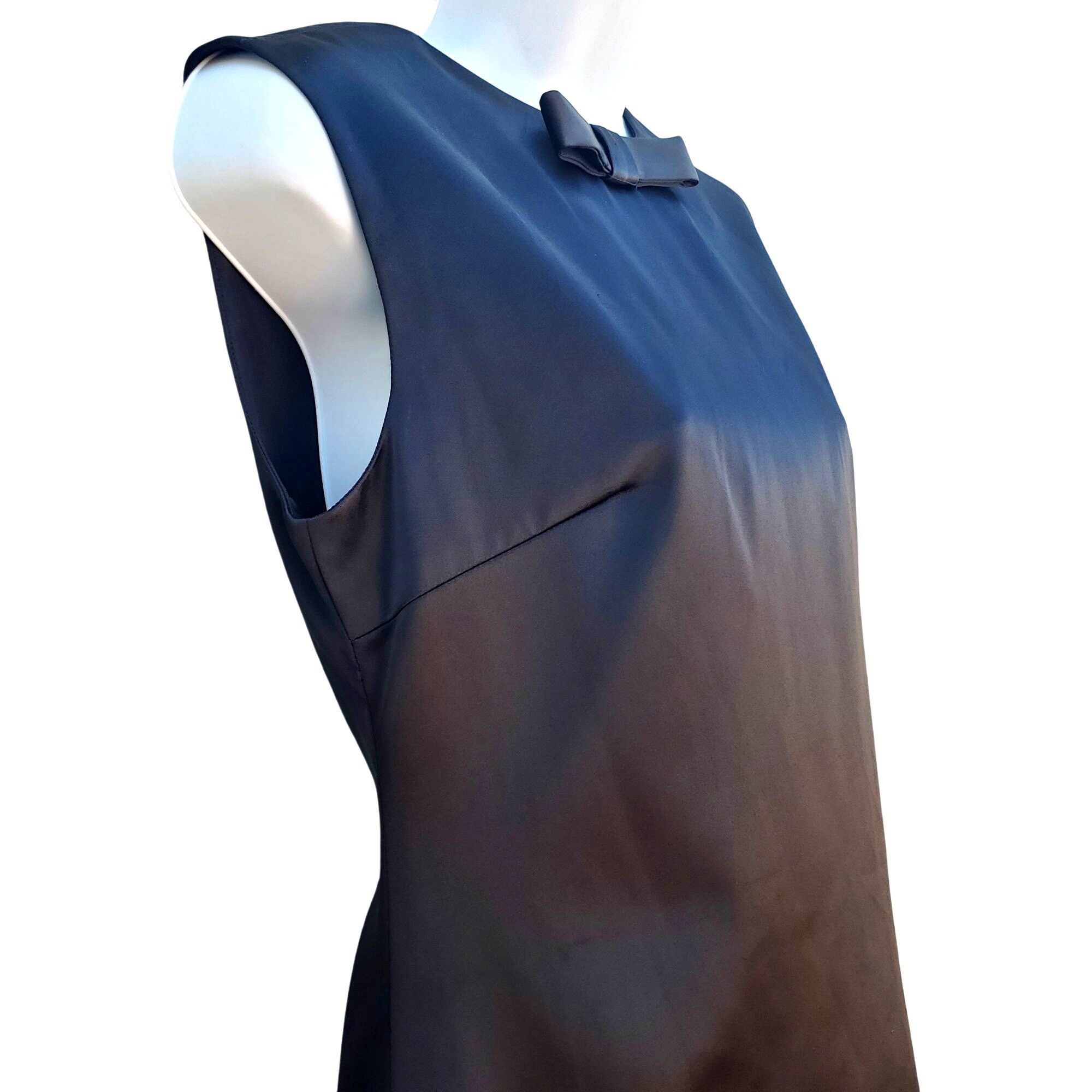 Other Black Satin Mini Dress Size S Very Low Back Day Dreamer Back Size S / US 4 / IT 40 - 2 Thumbnail