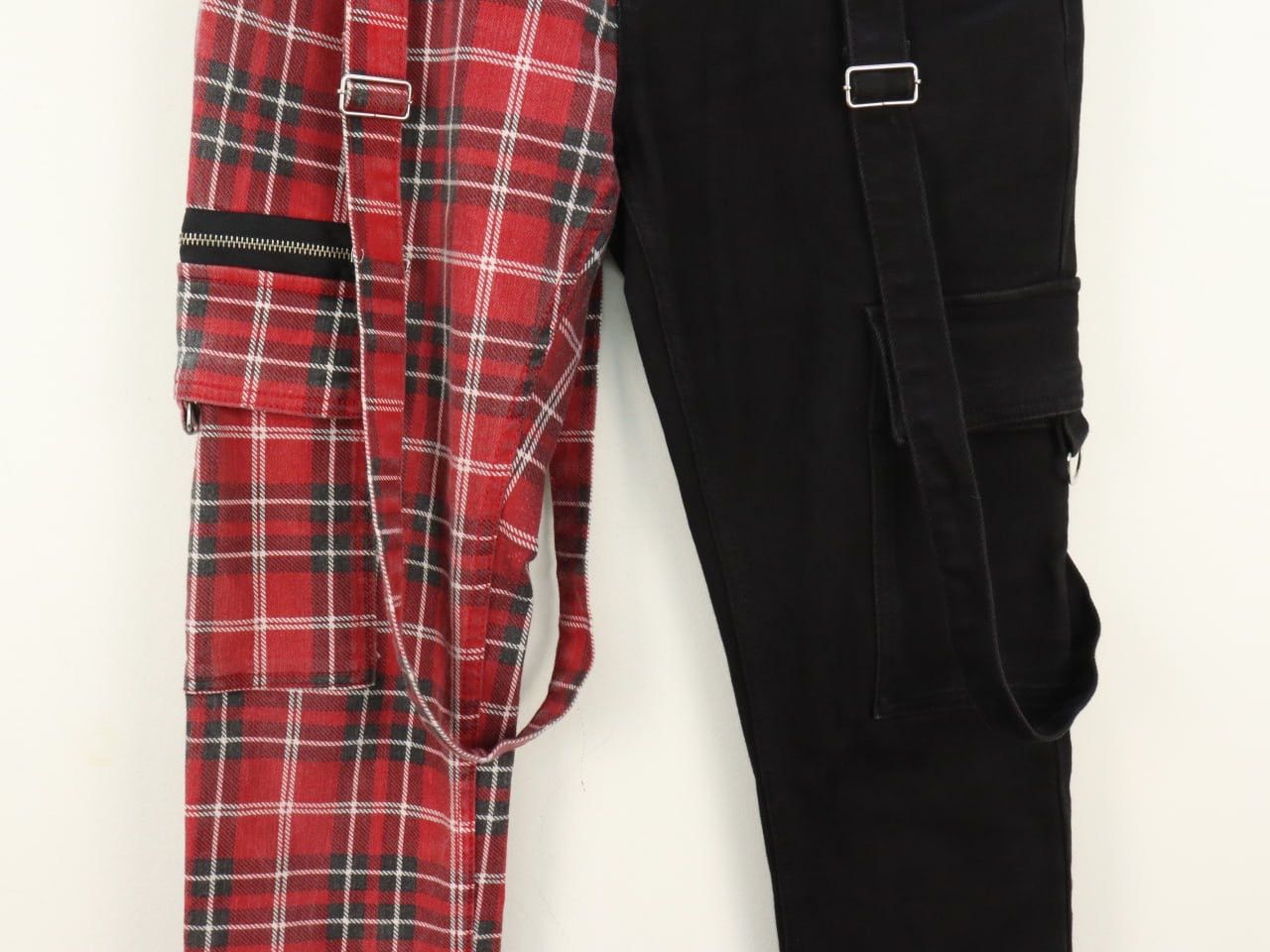 Japanese Brand Bondage Punk Tartan Plaid Hybrid Pant Size US 33 - 12 Thumbnail